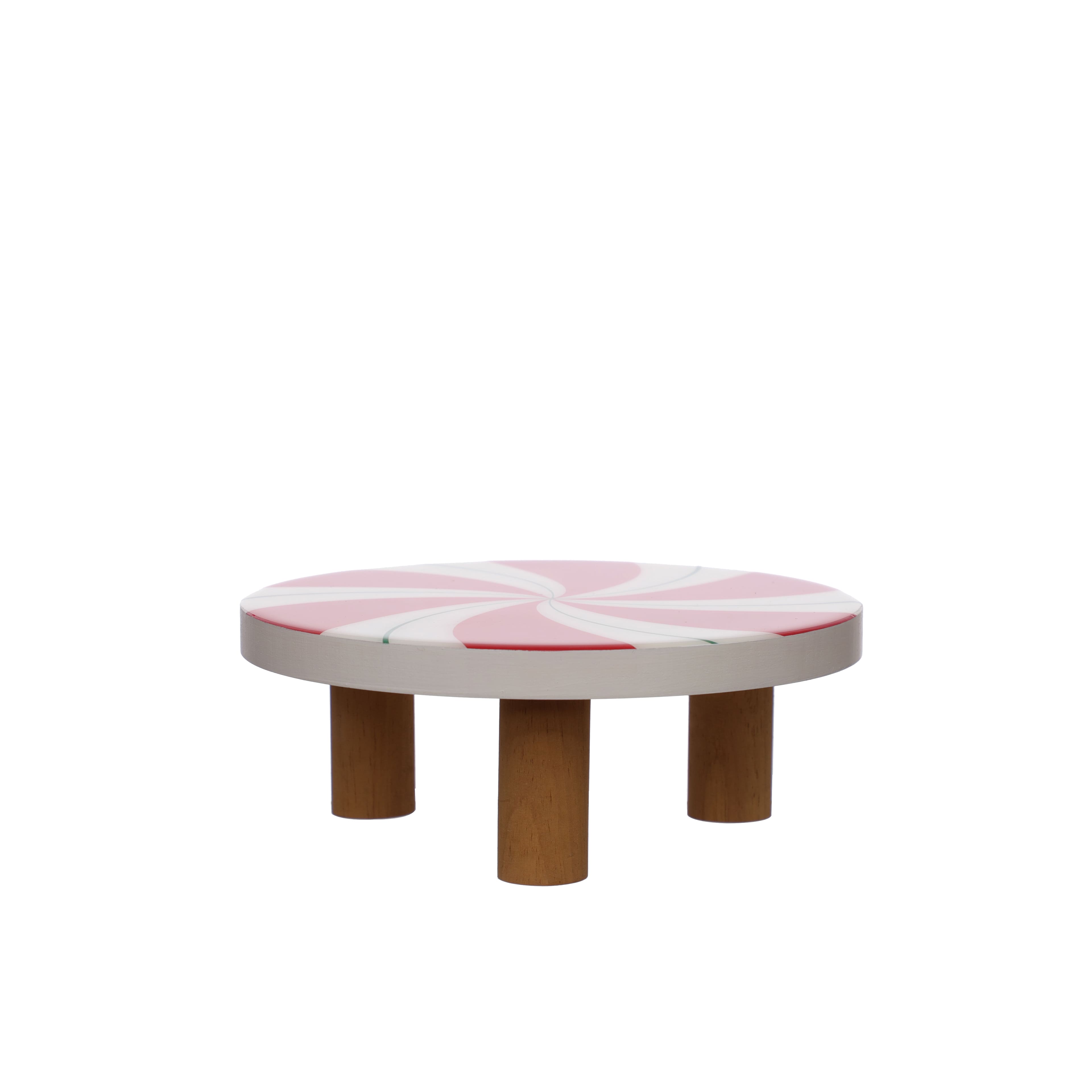 8&#x22; Red &#x26; White Peppermint Tabletop Riser by Ashland&#xAE;