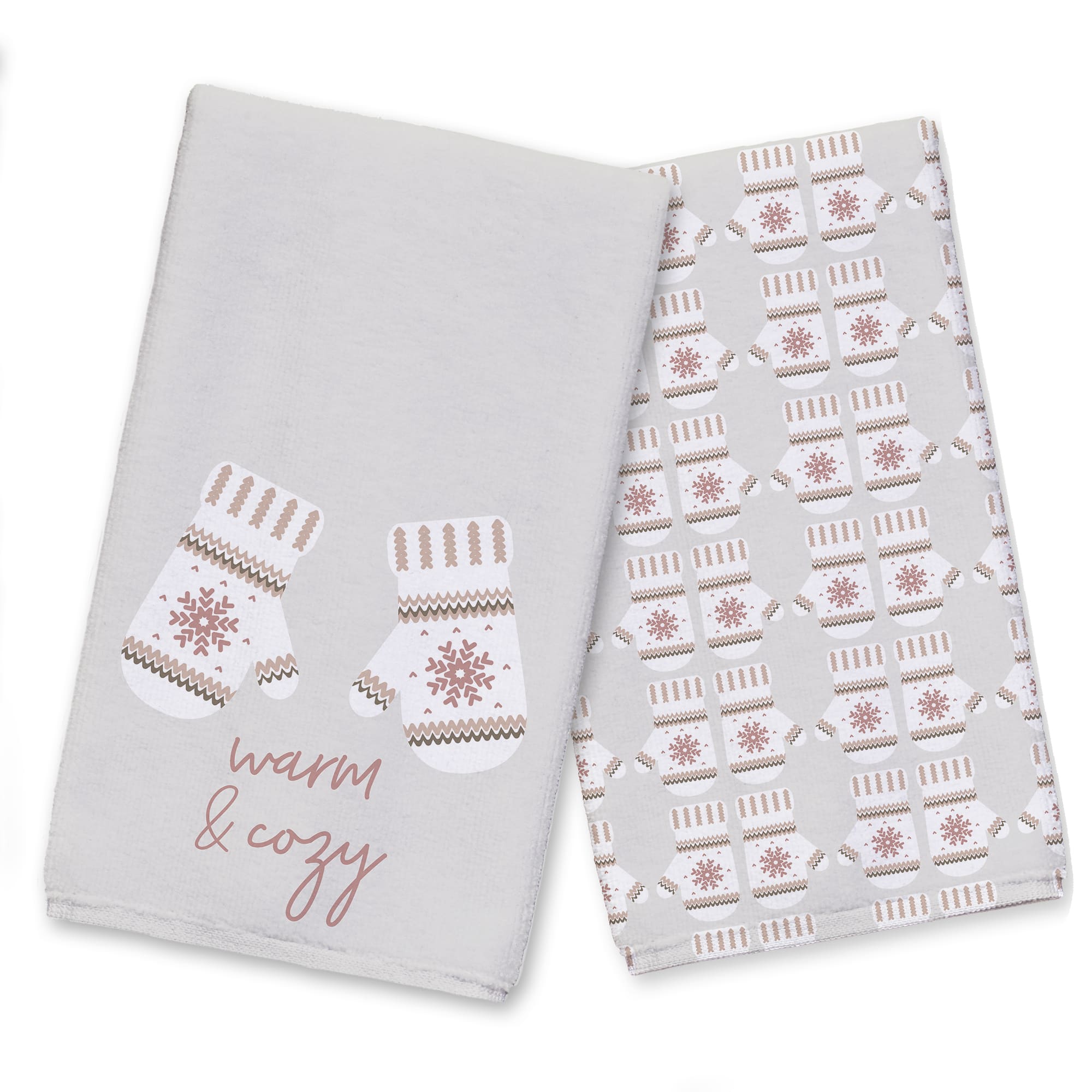 Warm And Cozy Mittens Tea Towels - Set of 2