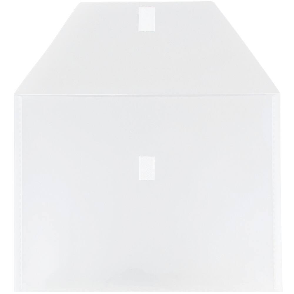 JAM Paper 9.75" x 13" Plastic Hook & Loop Closure Envelopes, 12ct.