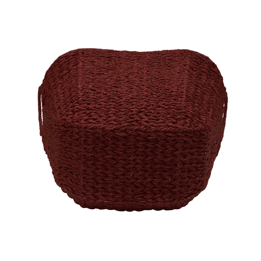 Household Essentials 17.5" Woven Paper Rope Basket with Handles