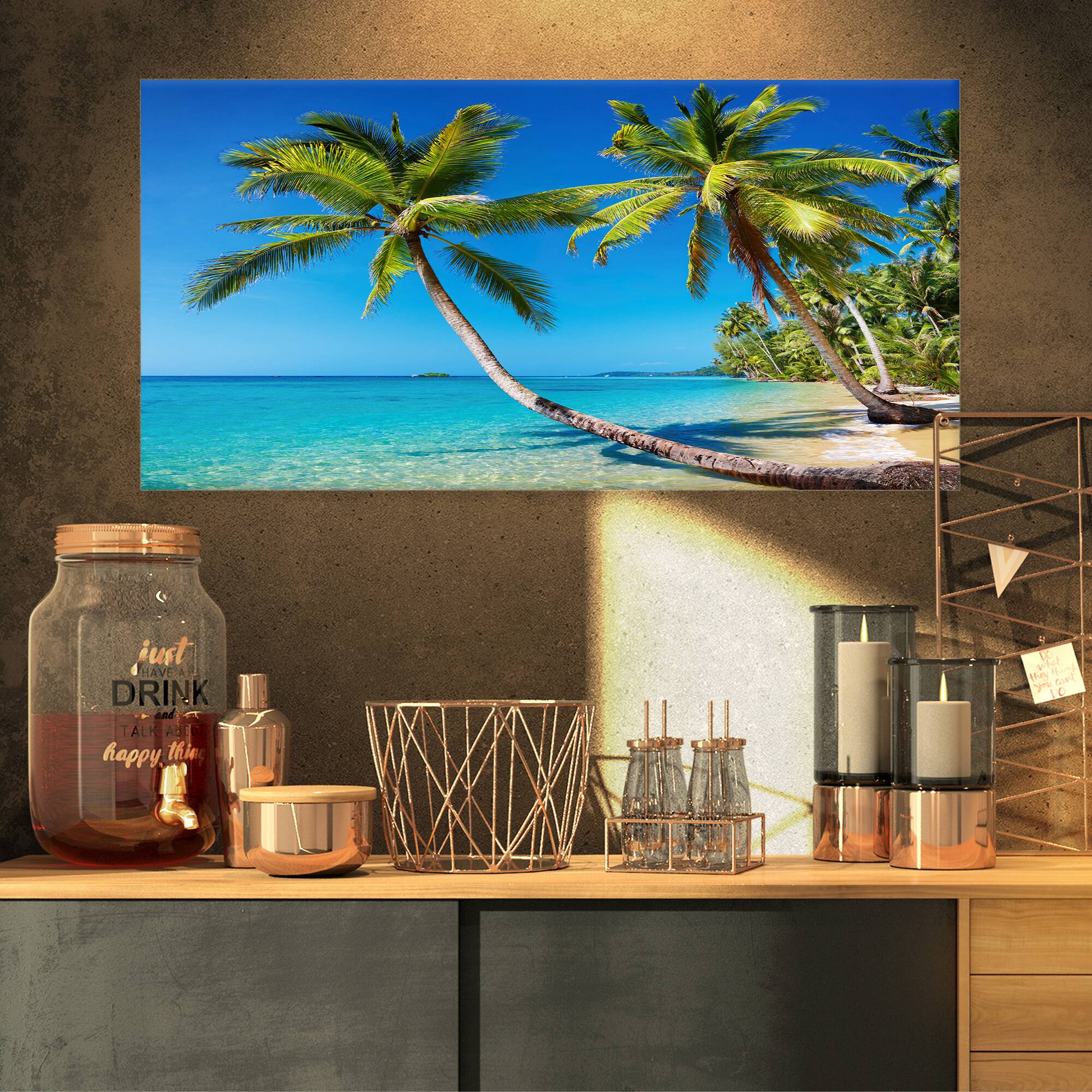 Designart - Tropical Beach Thailand - Landscape Photo Canvas Art Print