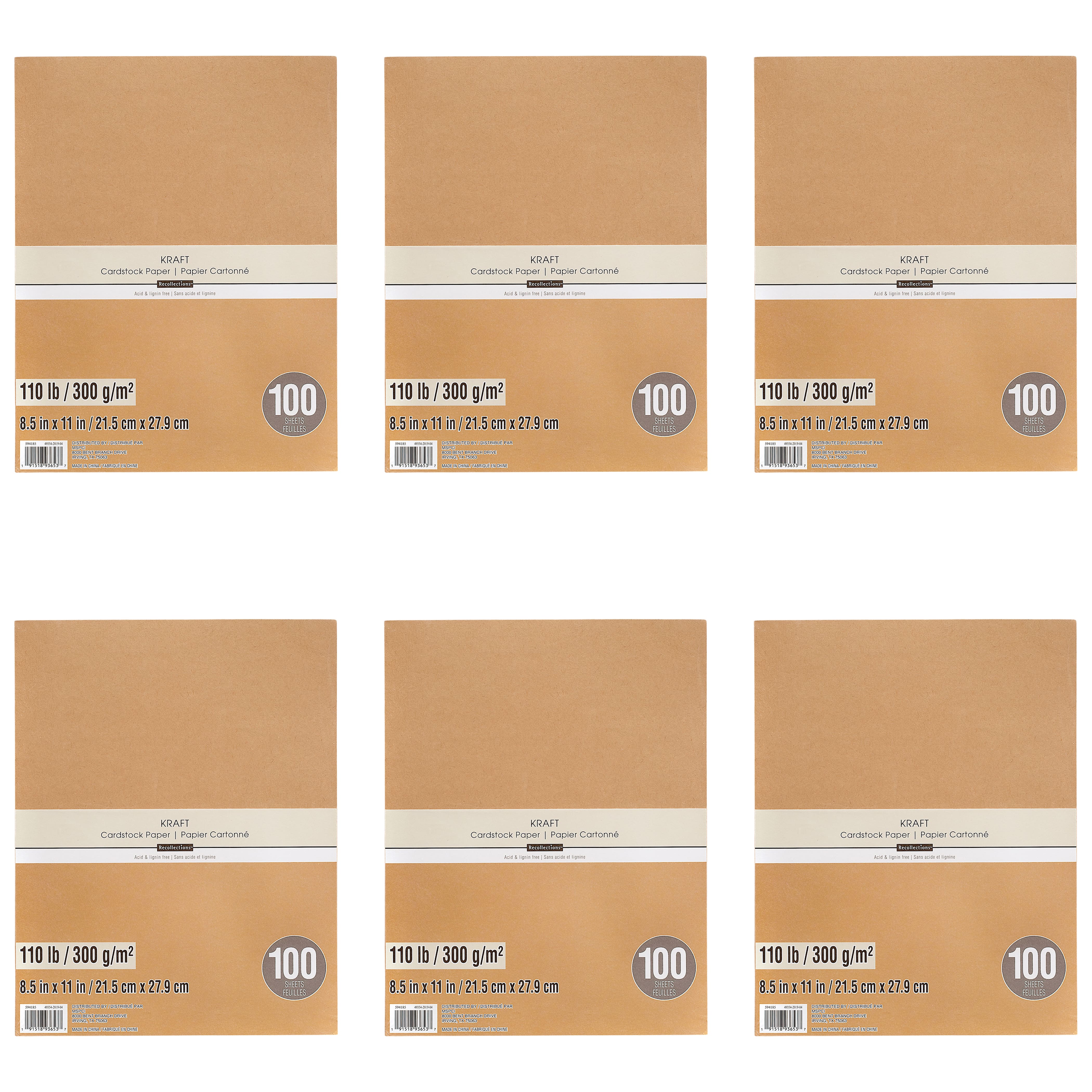8.5"x11" 100 ct., 110Lb Heavyweight Cardstock Paper by Recollections™-Bulk Pack - Picture 54 of 74
