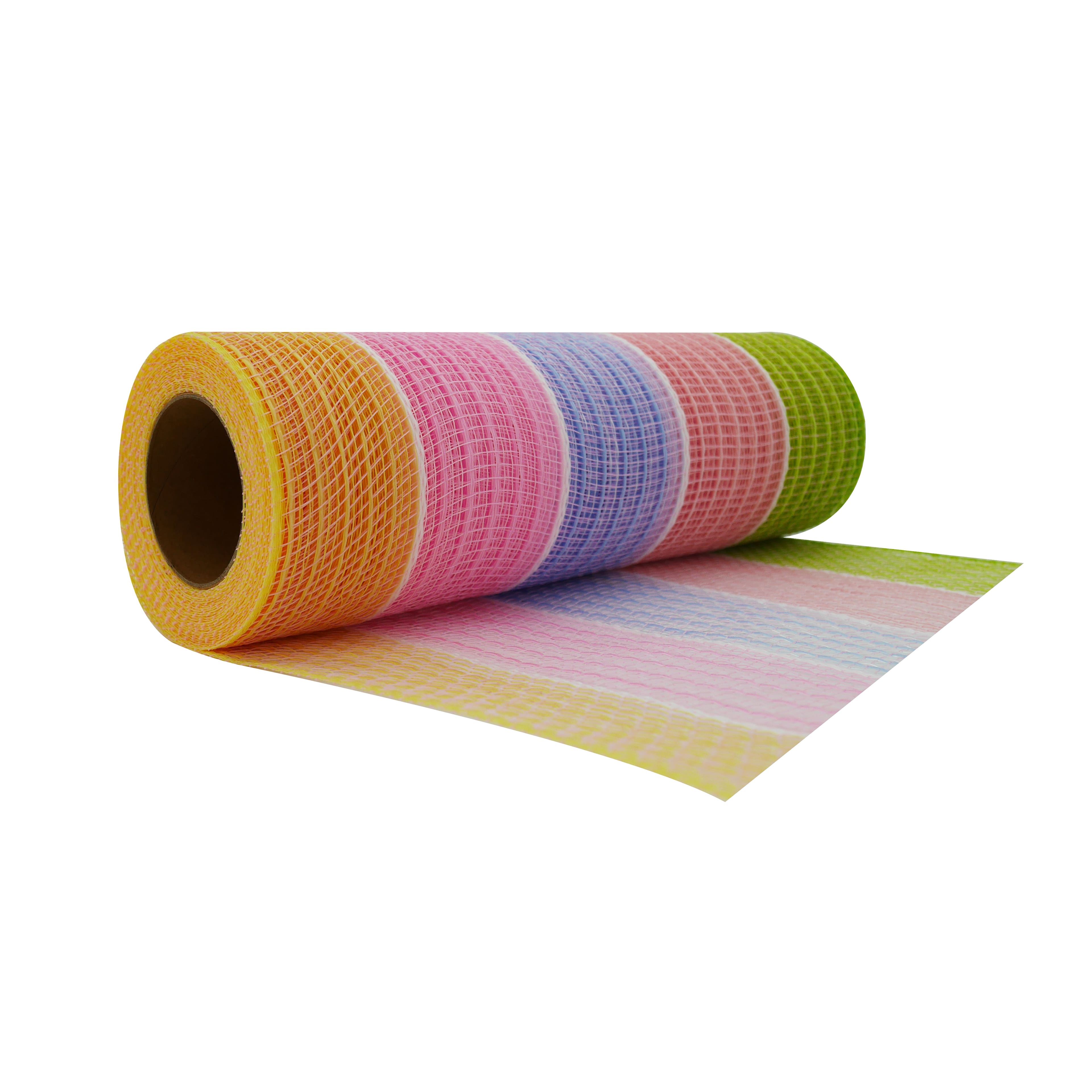 9.5&#x22; x 18ft. Pastel Stripes Mesh by Celebrate It&#xAE; Easter