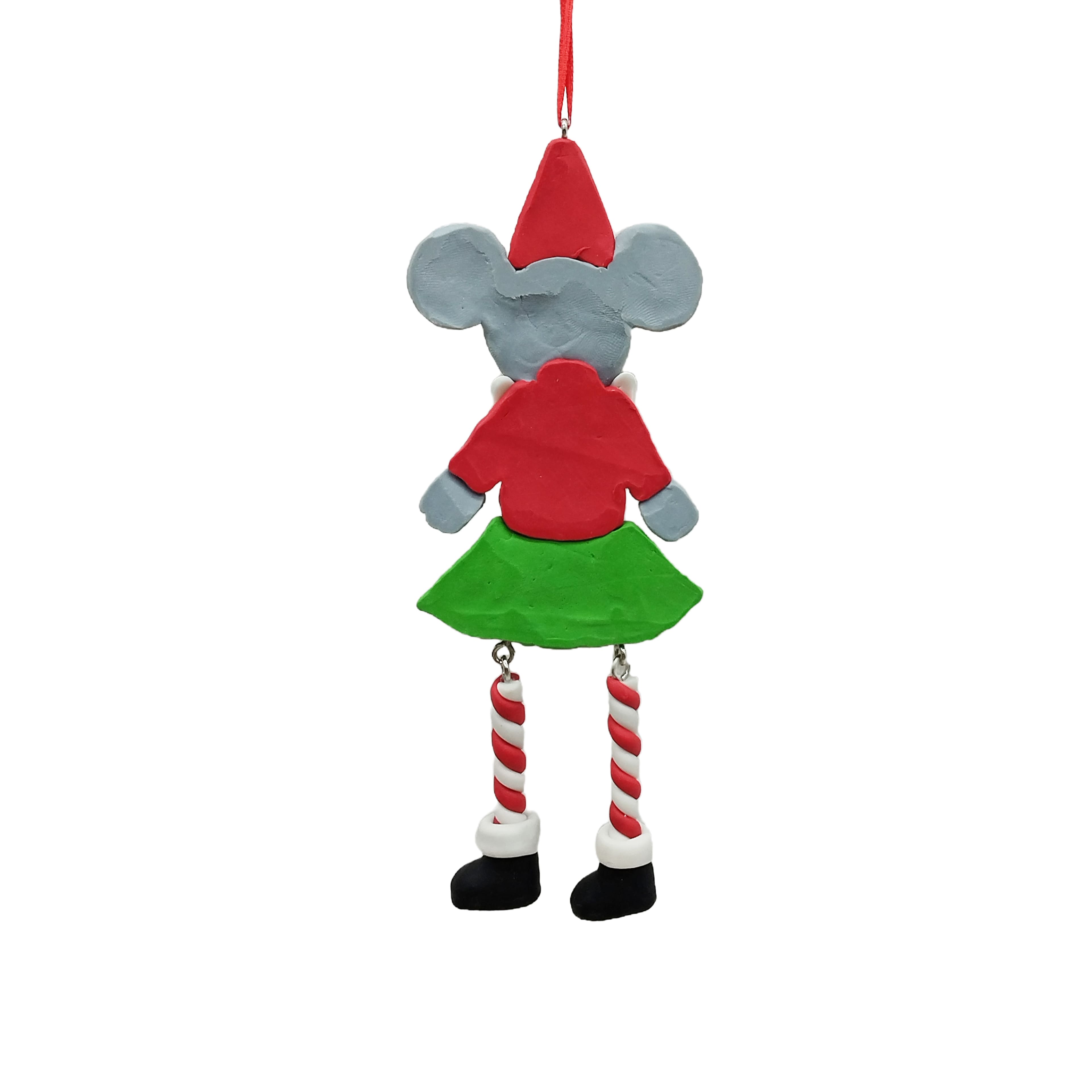 6.25&#x22; Mouse Santa Clay Ornament by Ashland&#xAE;