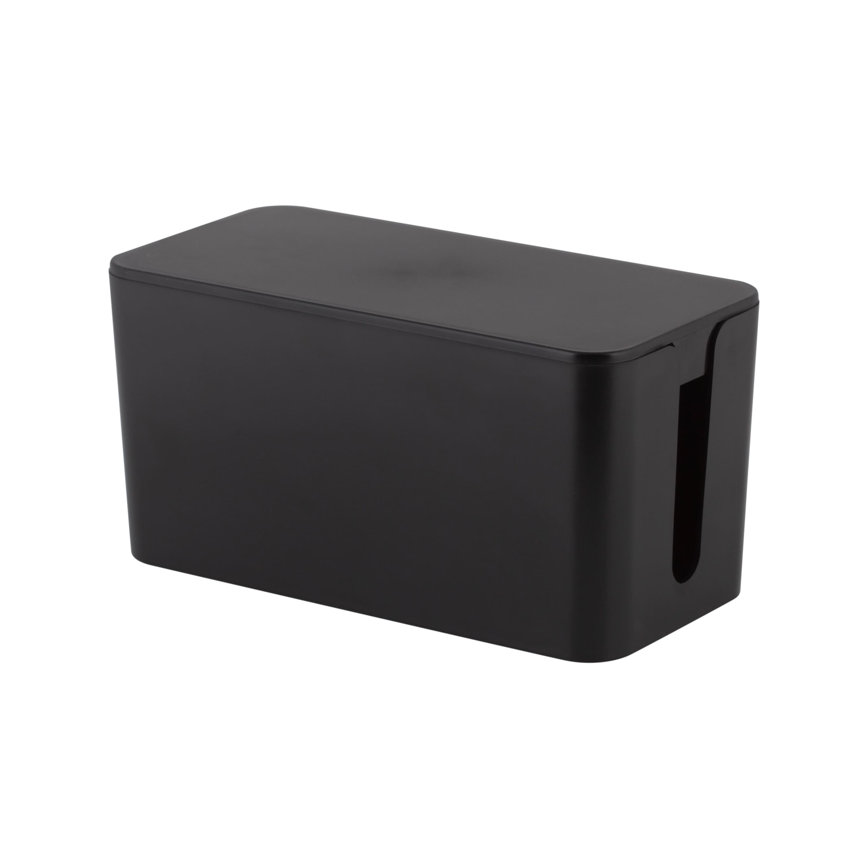 Simplify Black Cable Organizer Boxes, 2ct.