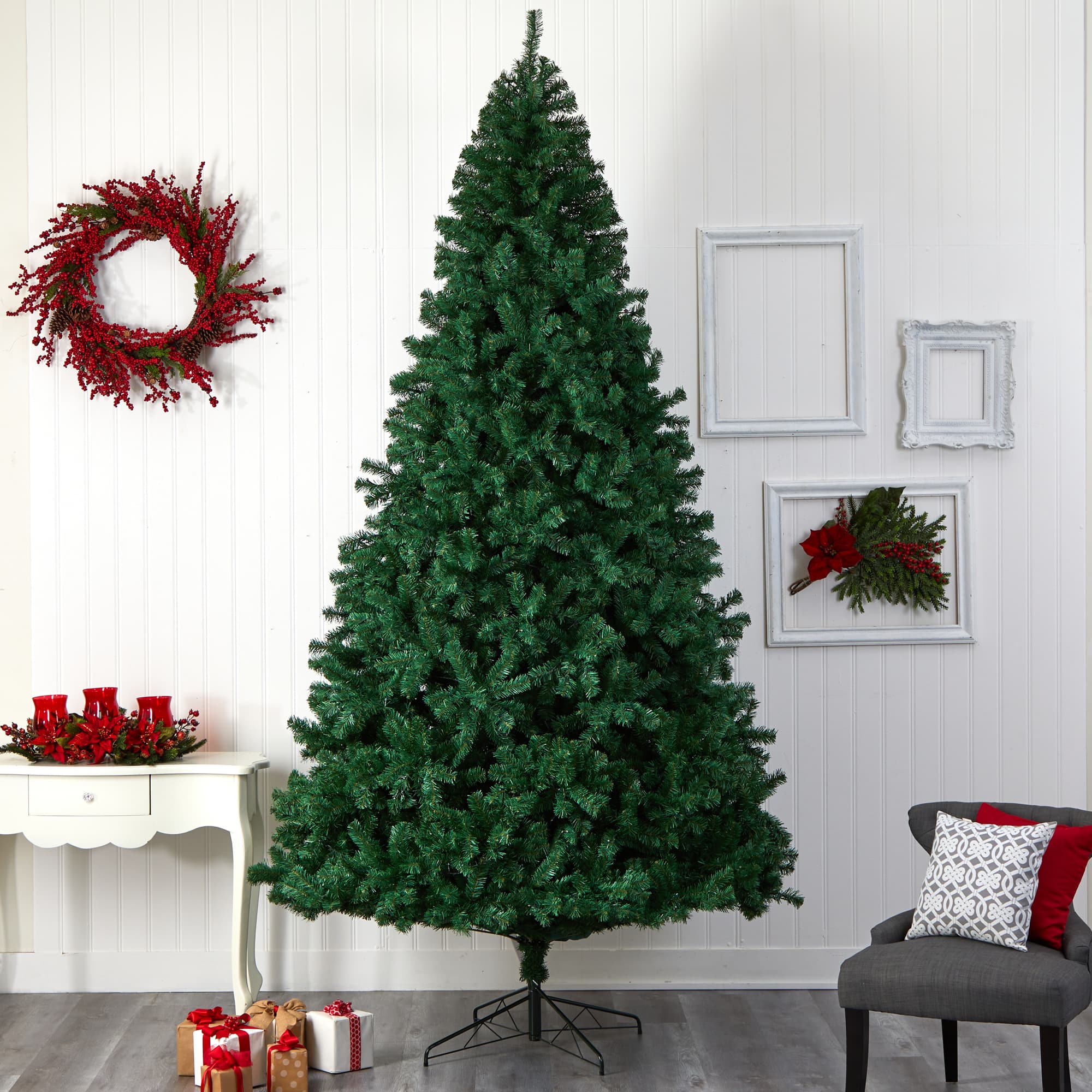 11ft. Pre-Lit Northern Tip Artificial Christmas Tree, Clear LED Lights