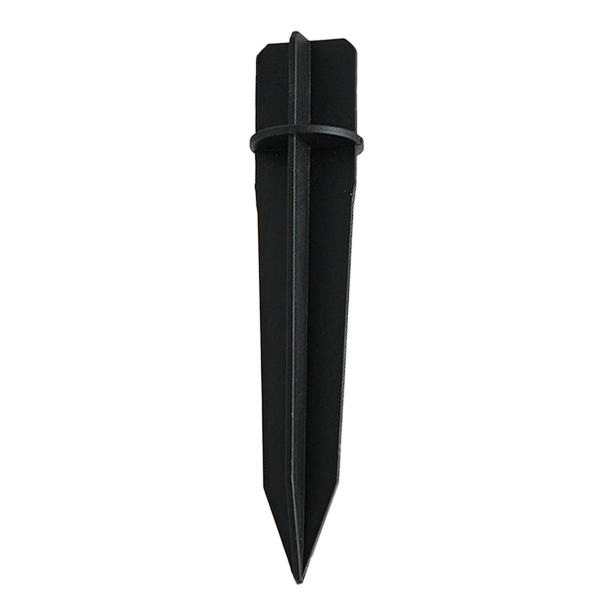 Glitzhome&#xAE; 15.25&#x22; Solar Powered Transparent Texture Lens Pathway Stake Lights, 6ct.