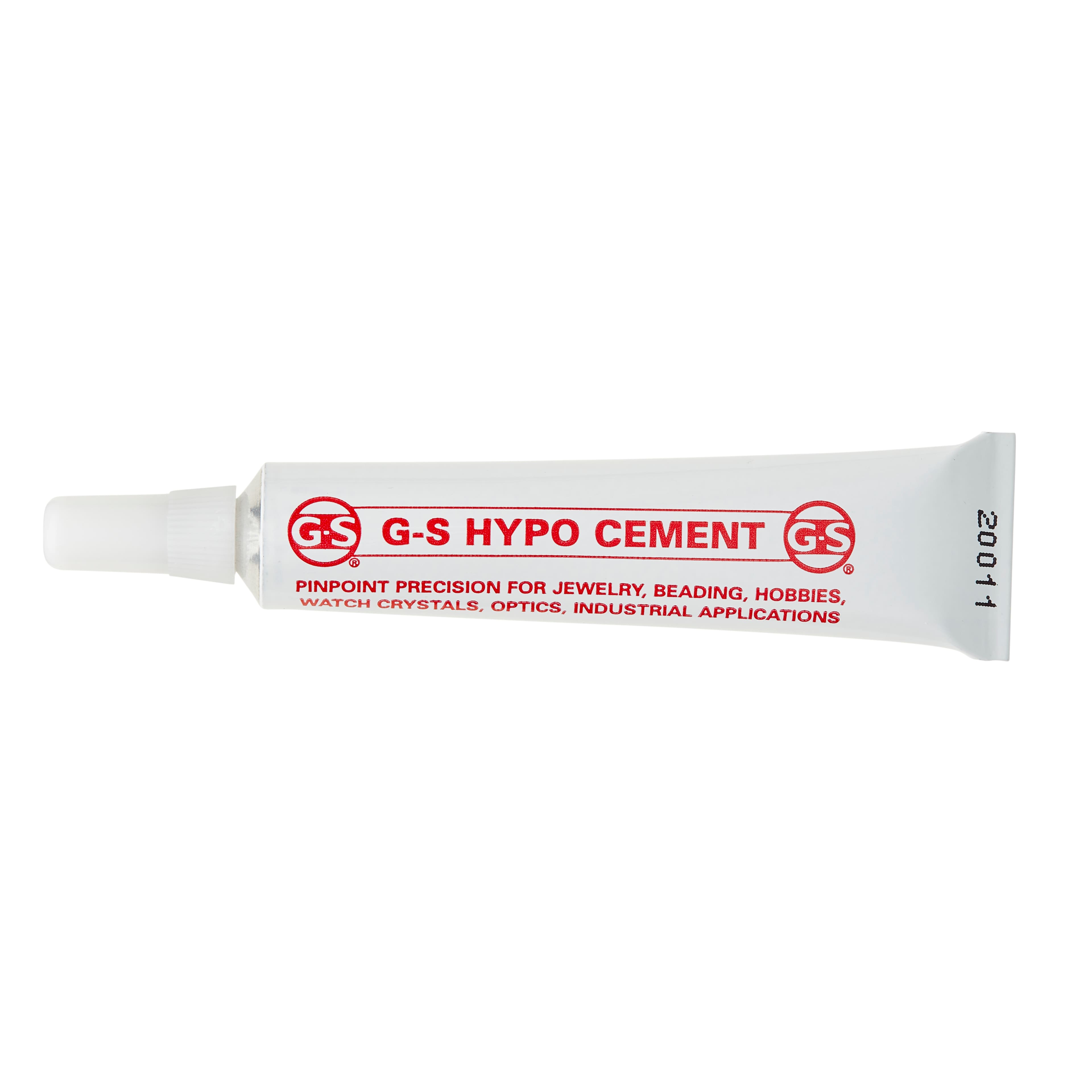 Adhesive, G-S Hypo Cement with Pin Point Applicator, 1/3-Ounce