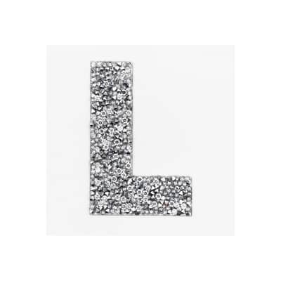3" Crystal Letter Iron On Patch by Make Market® image