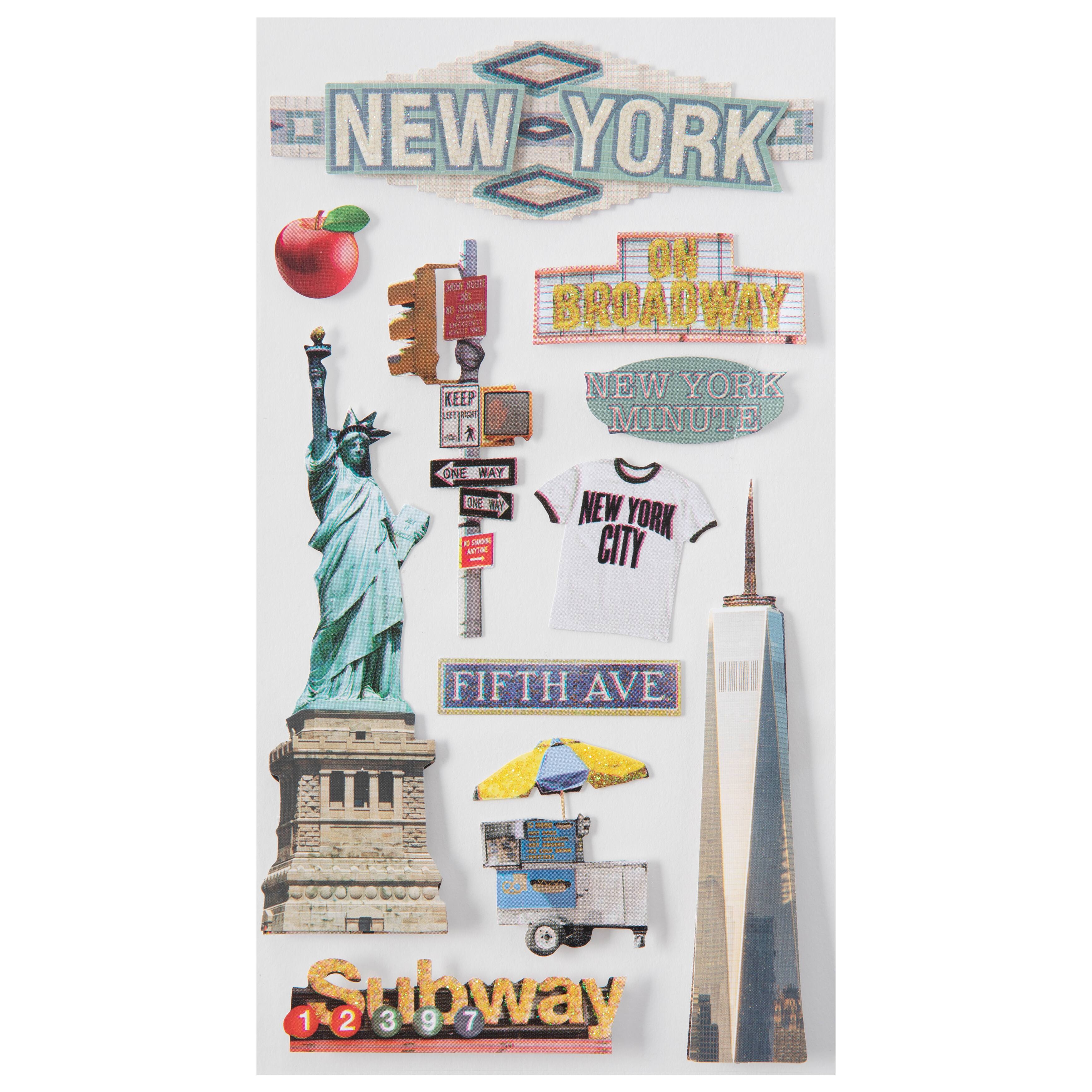12 Pack: New York City Stickers by Recollections&#x2122;