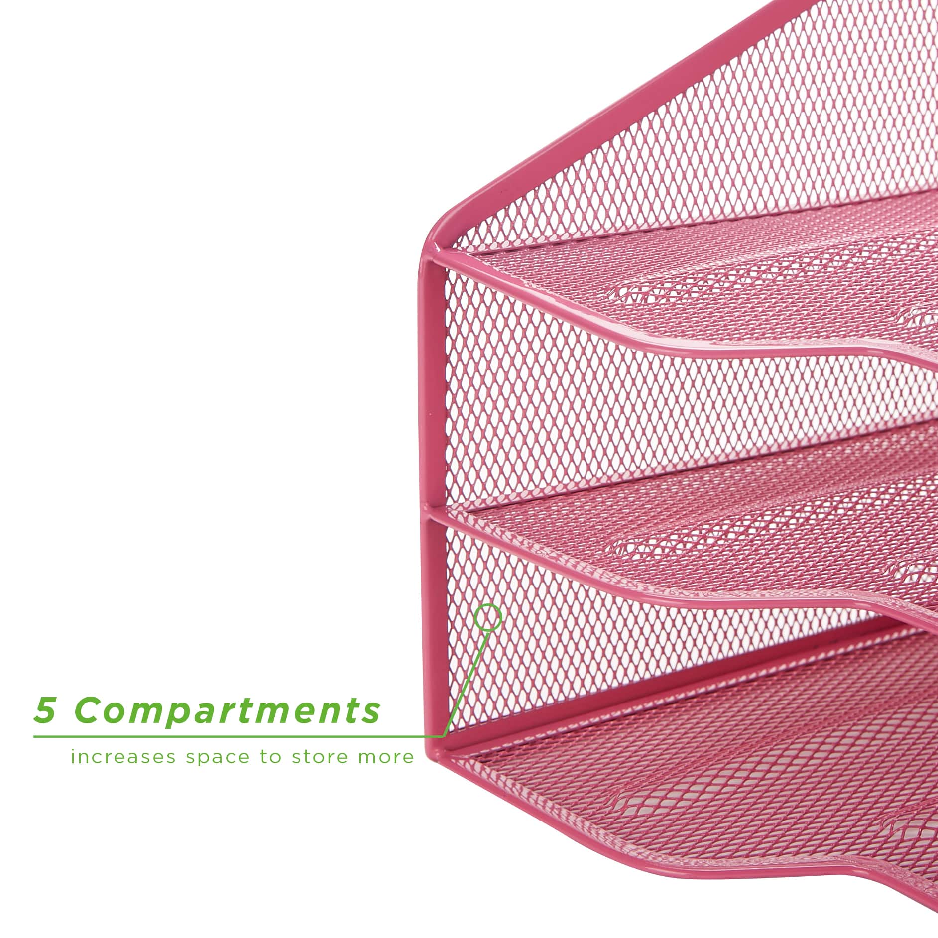 Mind Reader 5-Compartment Desk Organizer