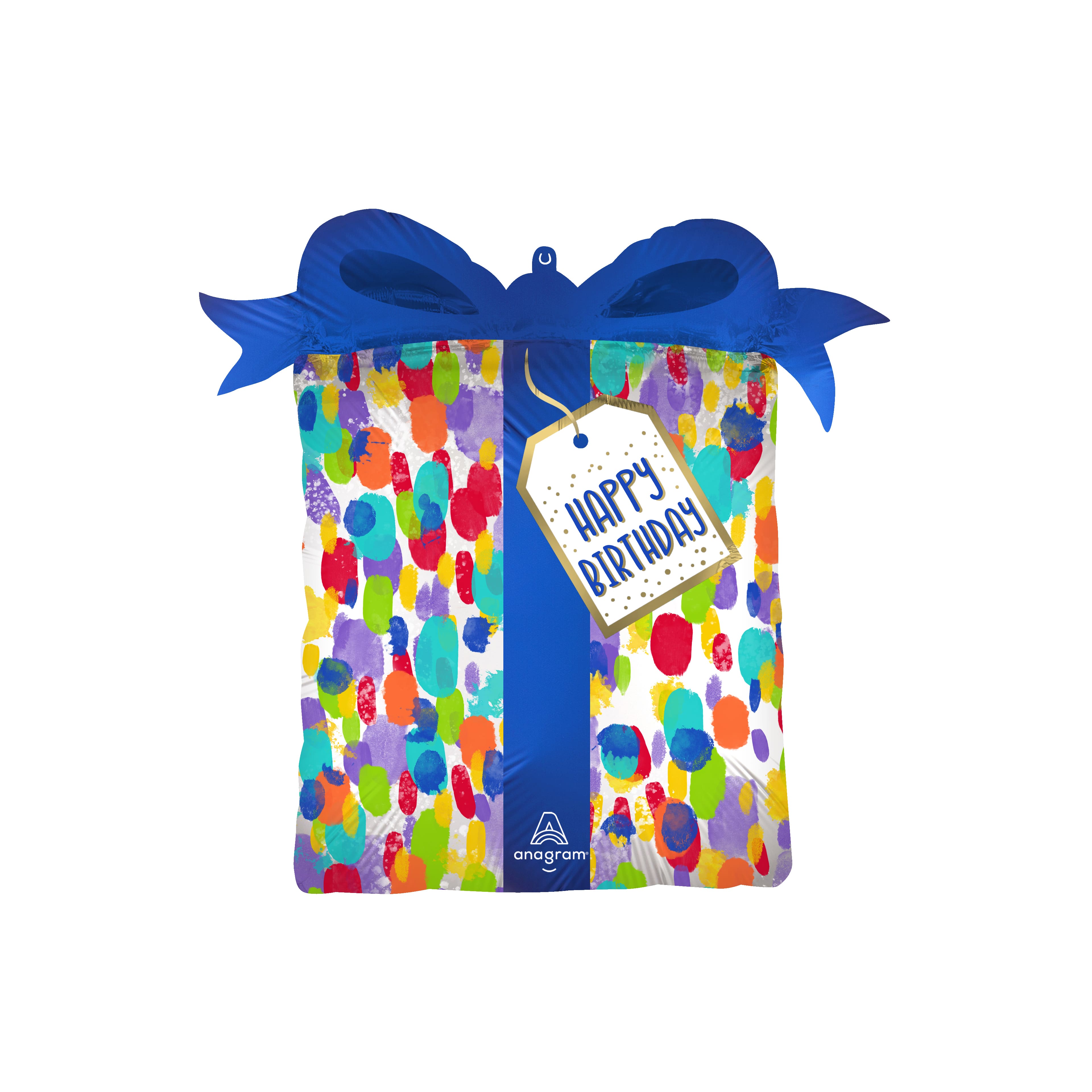 SuperShape® 27" Painterly Dots Birthday Balloon