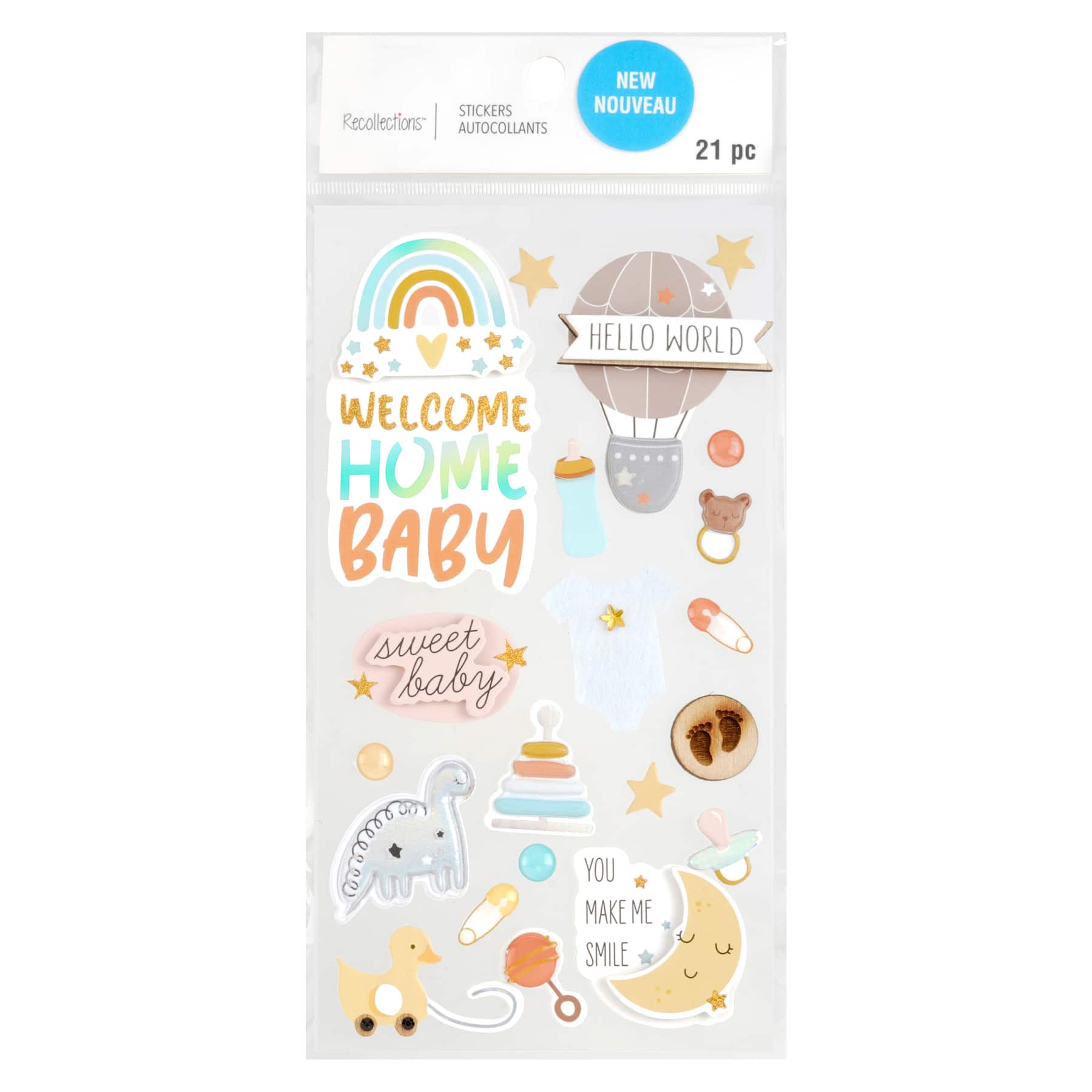 12 Pack: Welcome Baby Dimensional Stickers by Recollections™