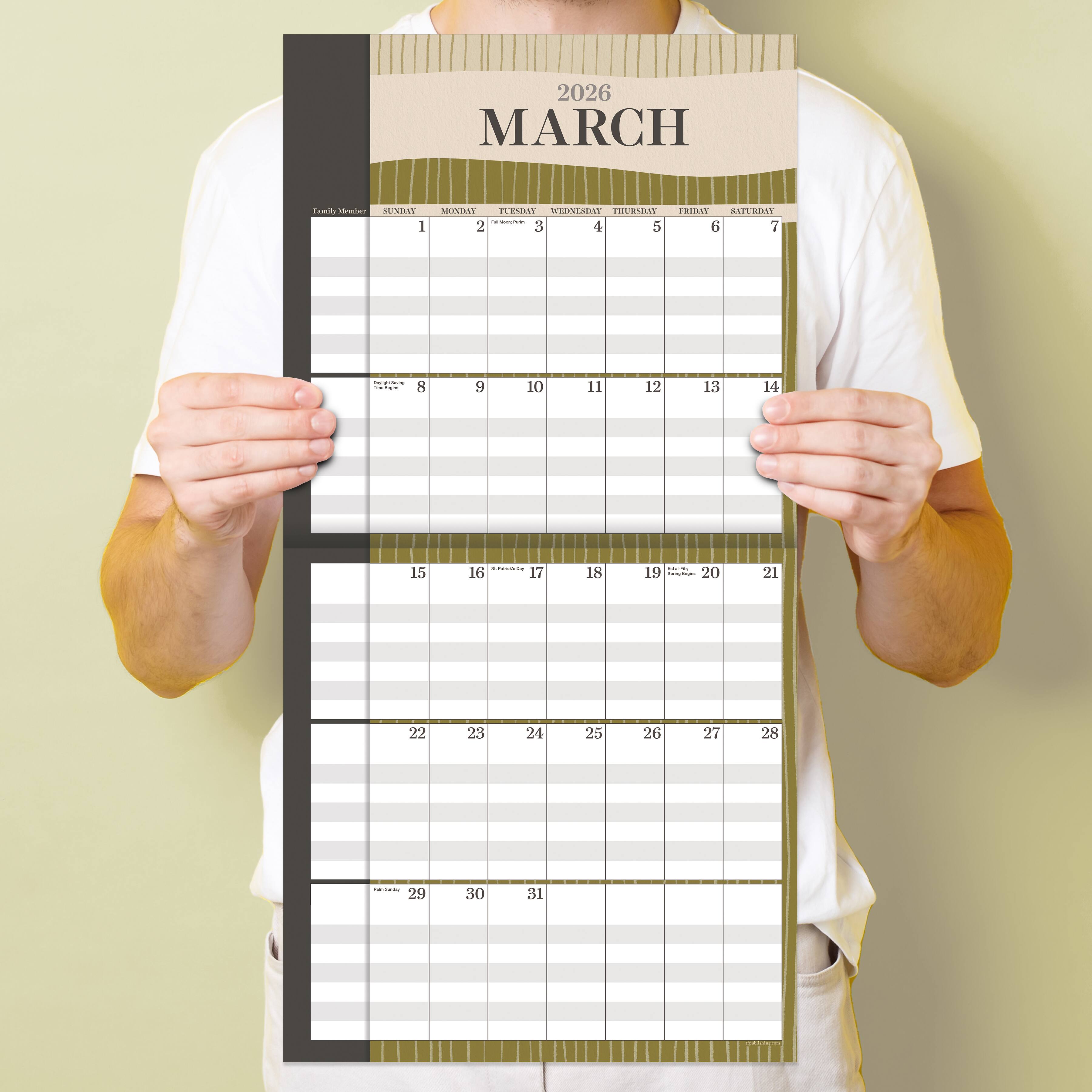 2026 Parent Planner Wall Calendar