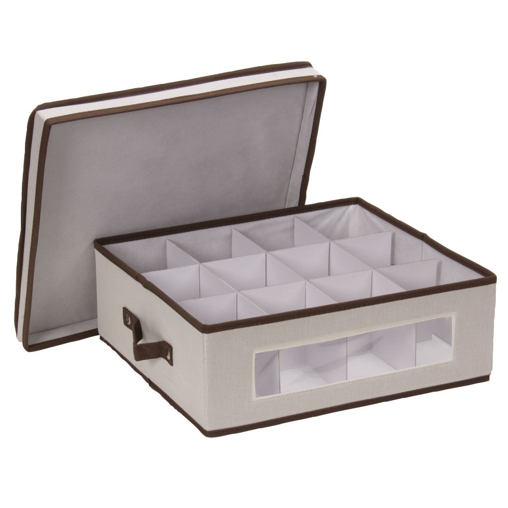 Household Essentials Cup Glassware Storage Box