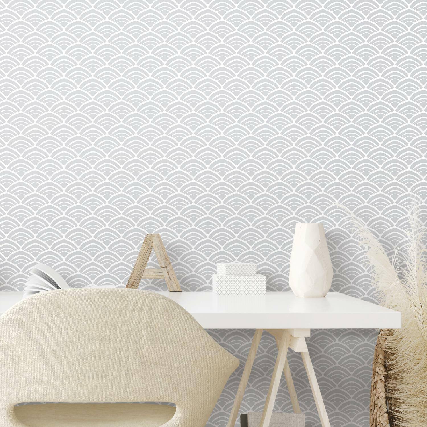 RoomMates Coastal Scallop Peel & Stick Wallpaper