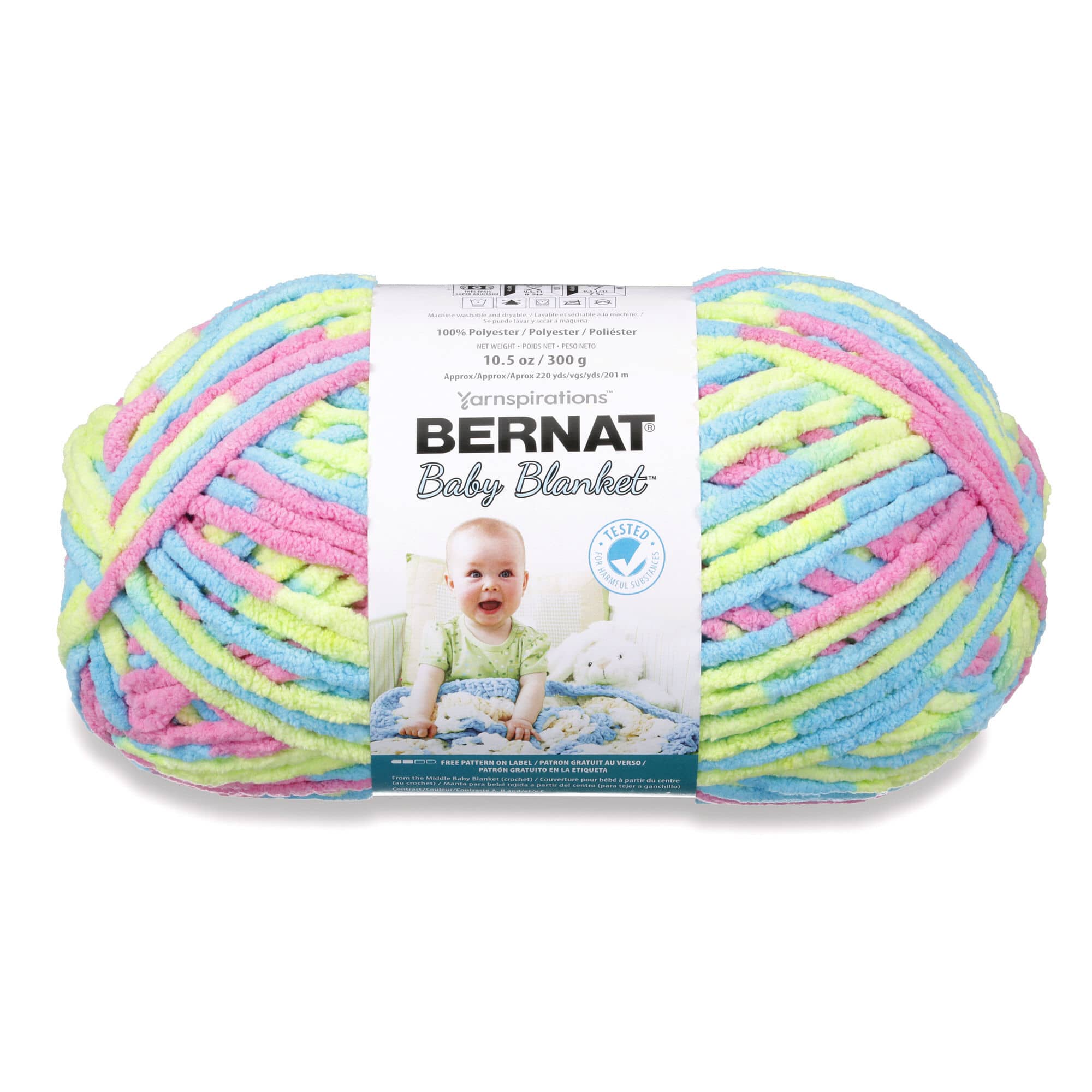 Pack of 2) Bernat Baby Blanket Big Ball Yarn-Mini Succulents