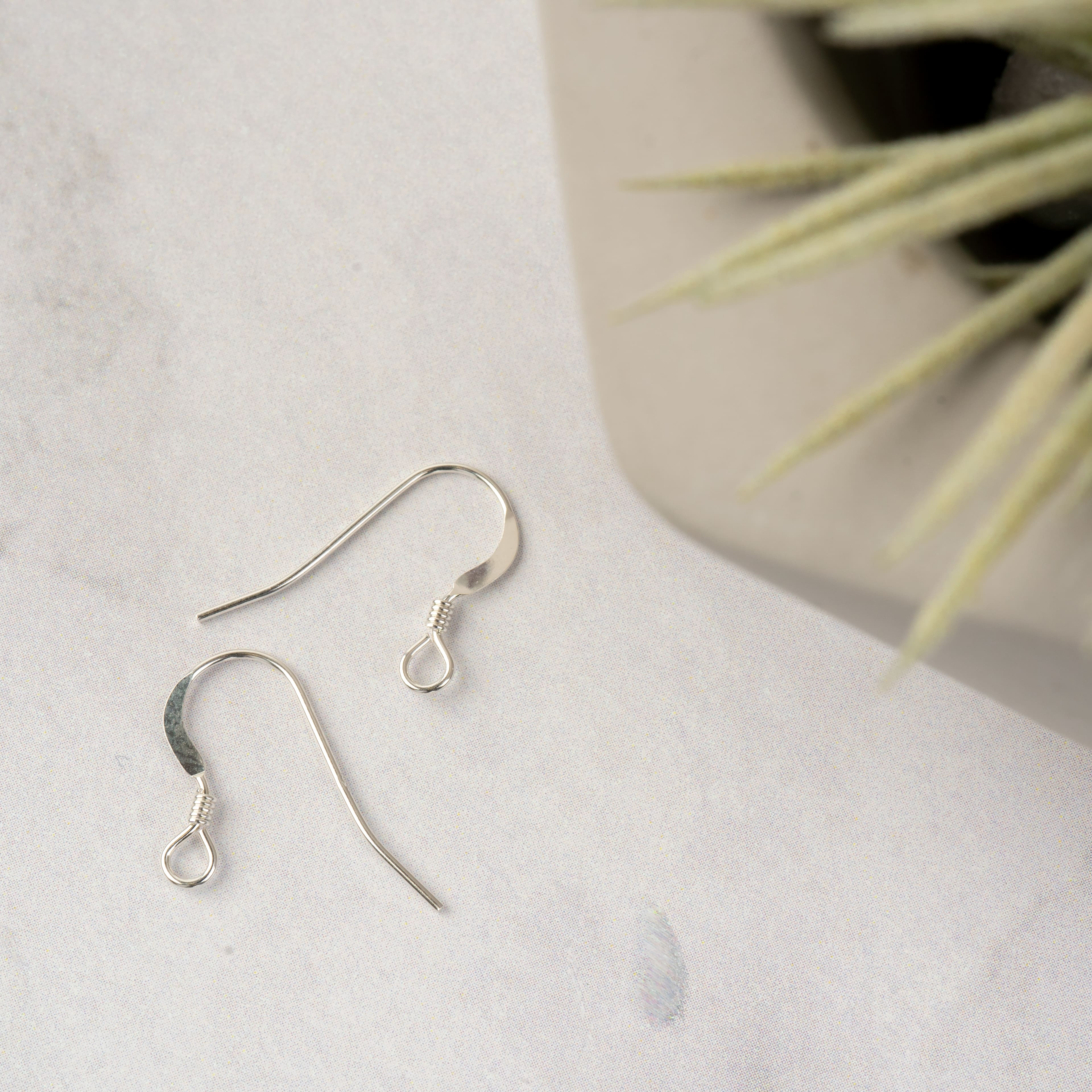 12mm Sterling Silver Fish Hook Ear Wires, 2ct. by Bead Landing | Michaels