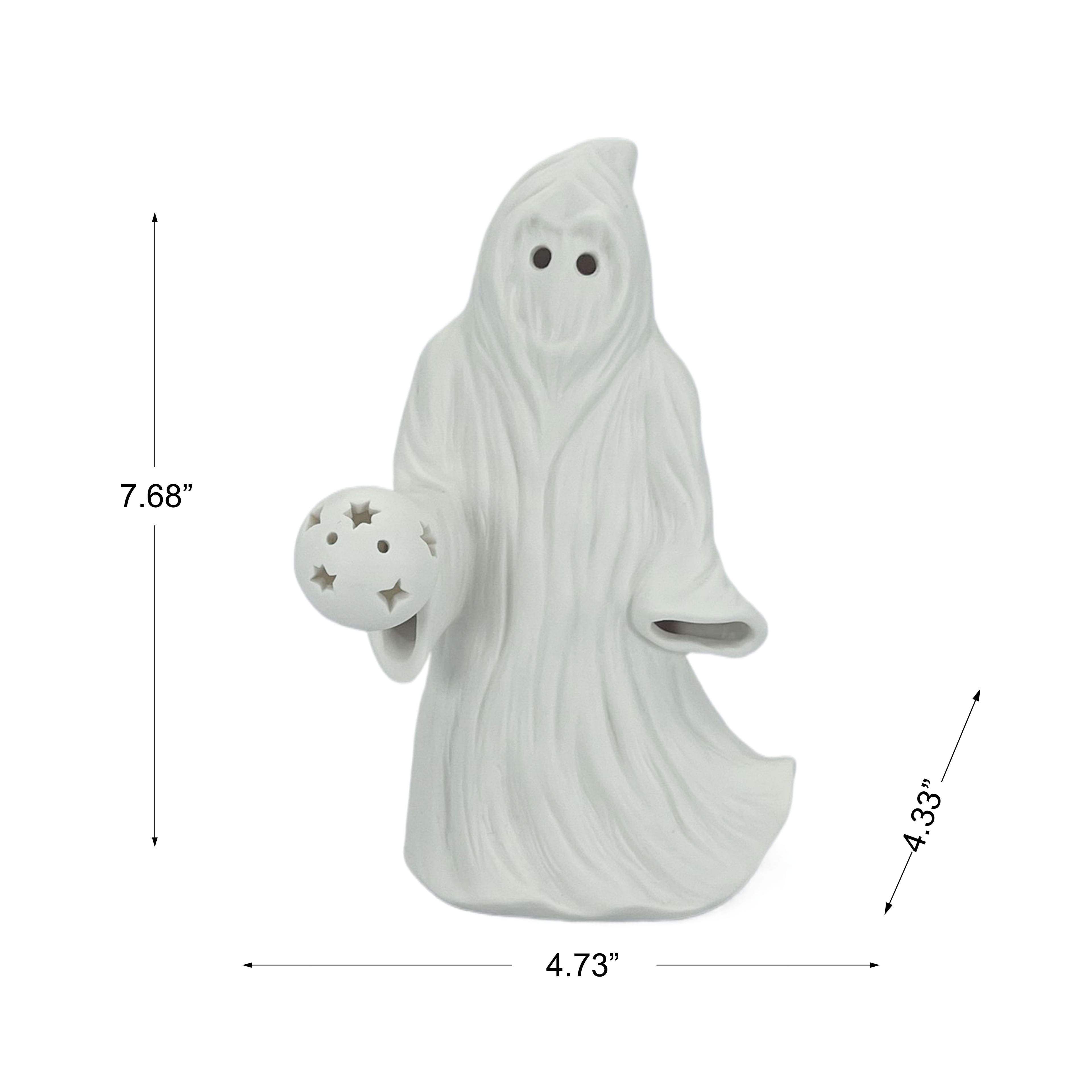 7.75&#x22; DIY Ceramic LED Hooded Figure D&#xE9;cor by Make Market&#xAE;