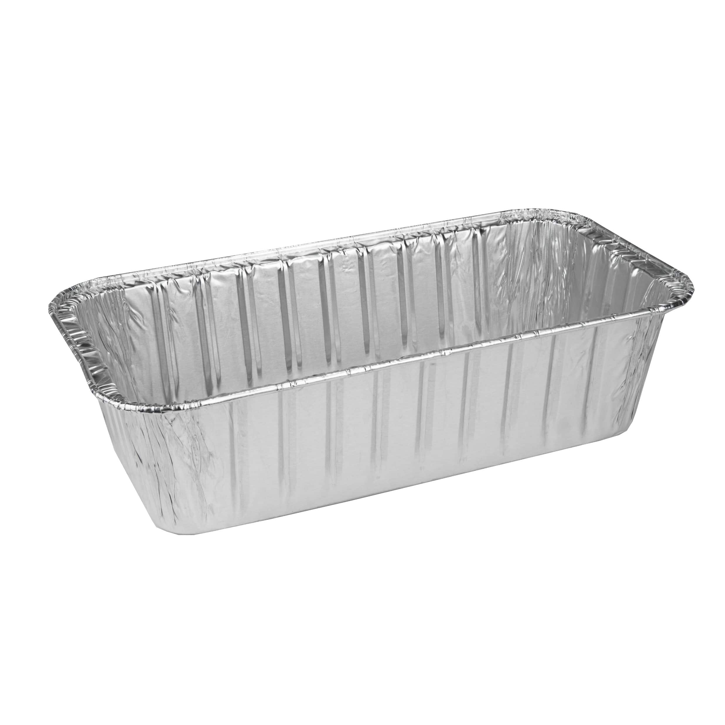 Silver Lining by Durable Packaging Foil Loaf Pans with Lids, 2ct.