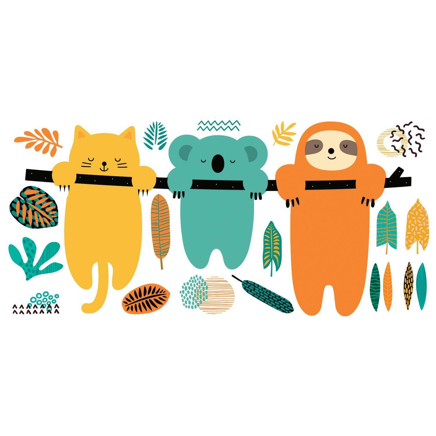 RoomMates Koala &#x26; Sloth Peel &#x26; Stick Wall Decals