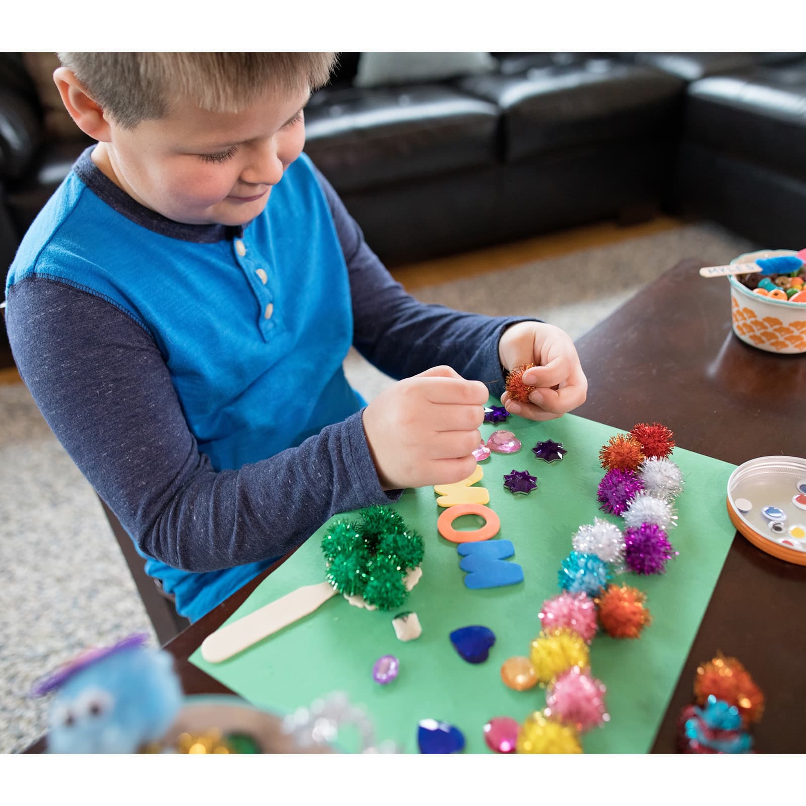 Creativity Street® 1/2" Glitter Pom Poms, 6 Packs of 80