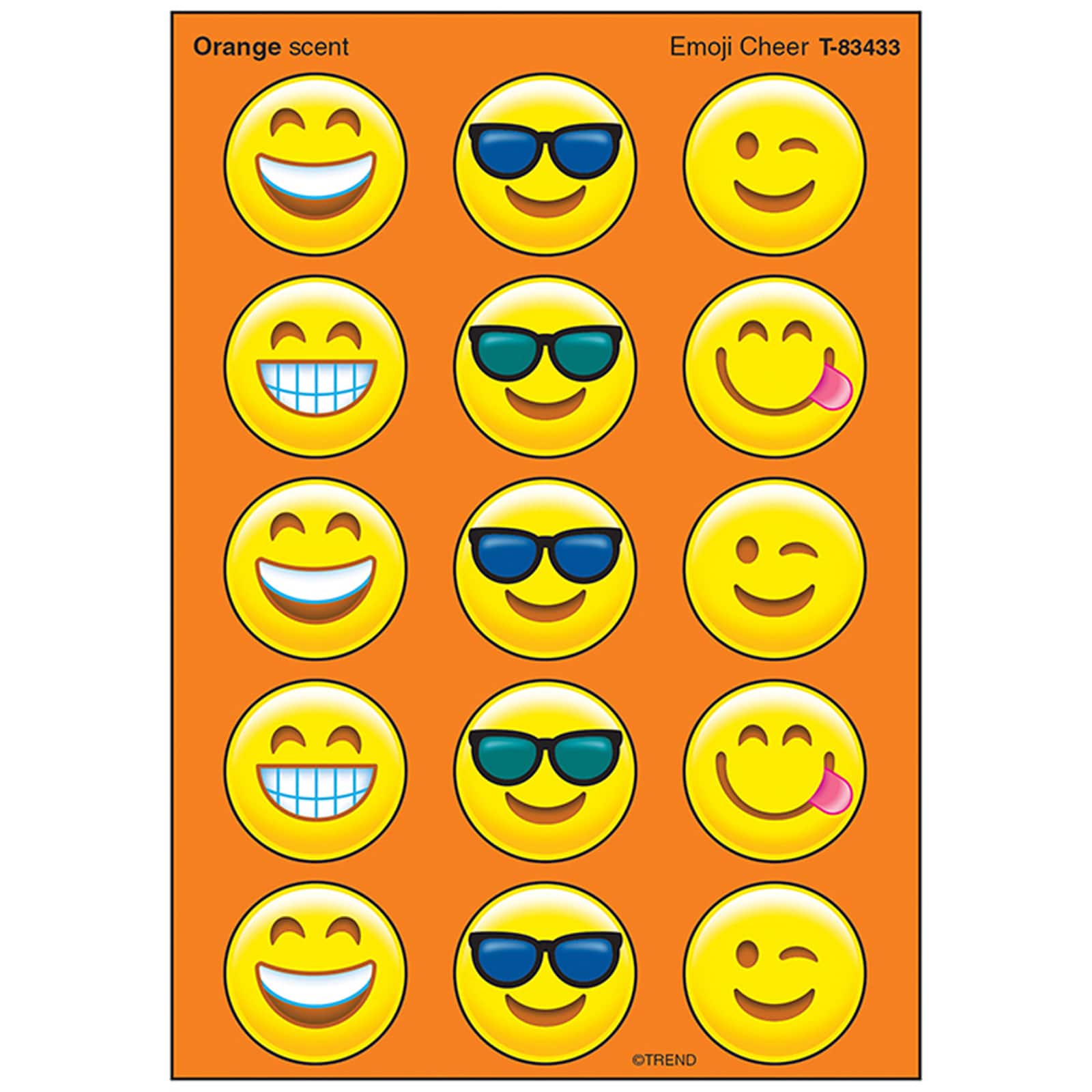 Trend Enterprises® Emoji Stinky Stickers®, 6 Packs of 60