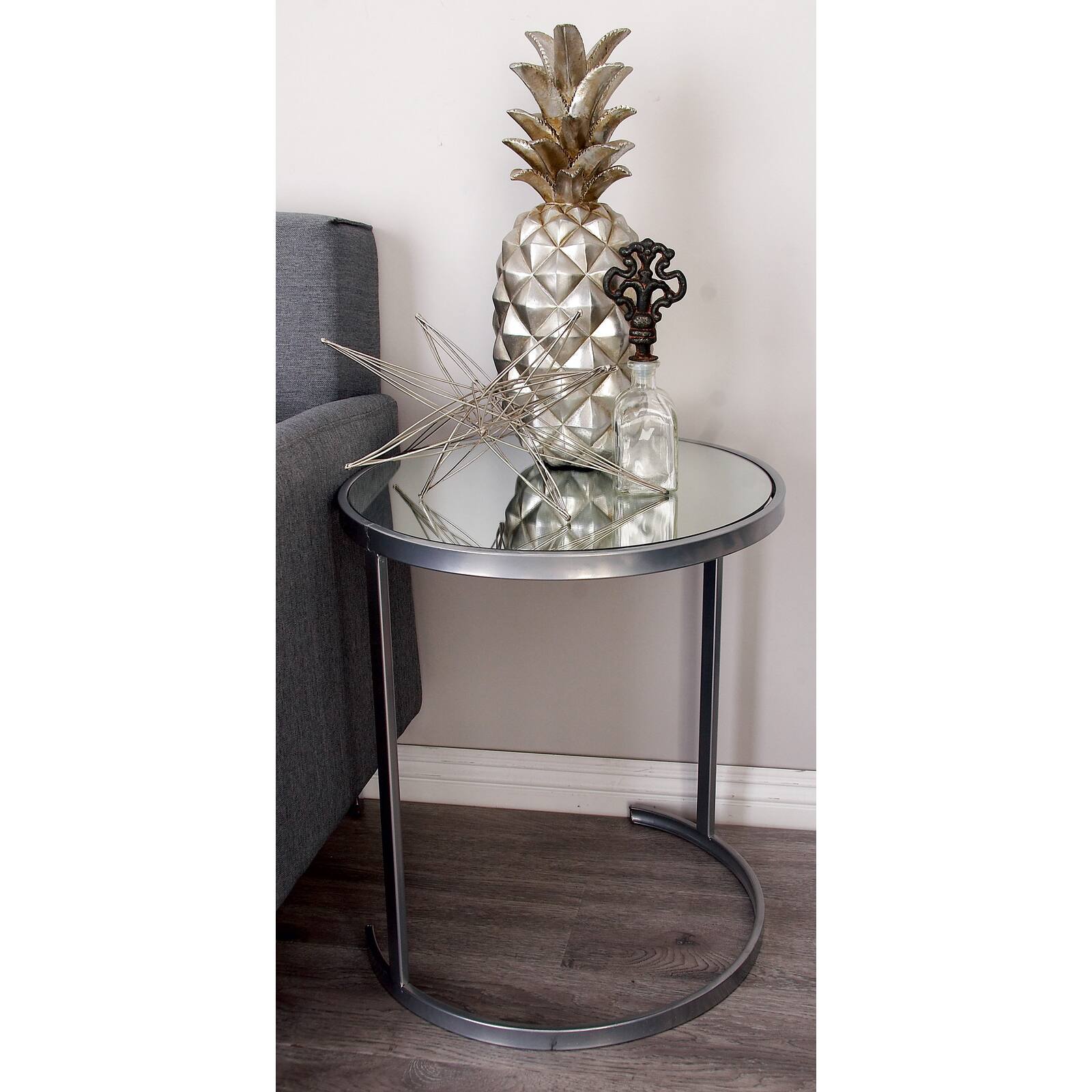 Contemporary Metal Accent Table Set