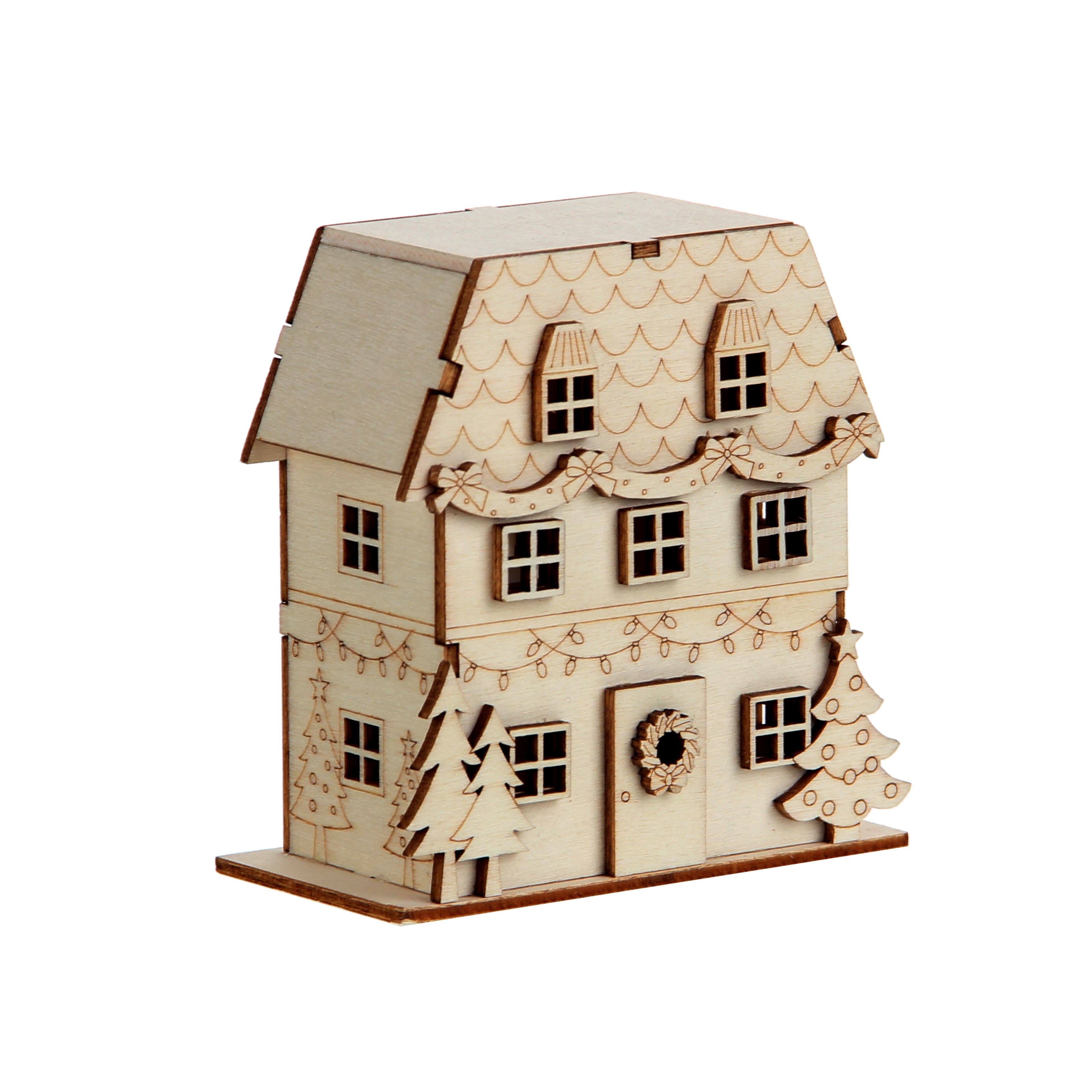 DIY LED Wood Village Classic House by Make Market&#xAE;