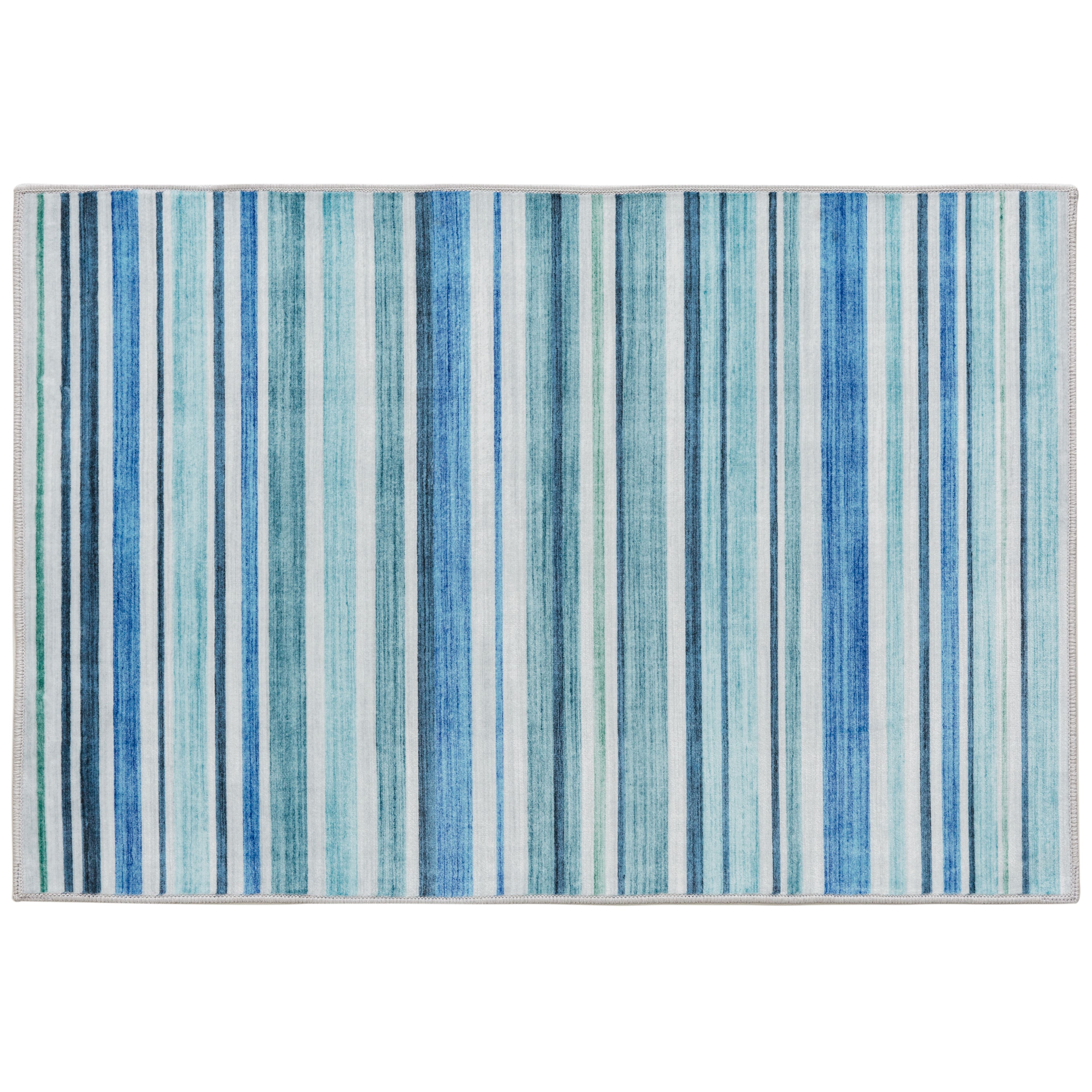 Blue Striped Washable Area Rug by Ashland&#xAE;