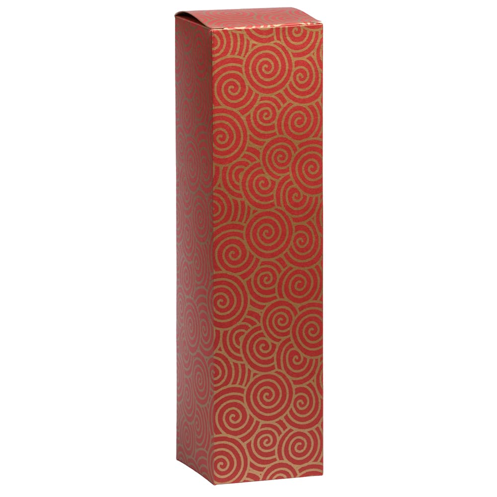 JAM Paper Red with Swirls Wine Gift Boxes, 2ct.