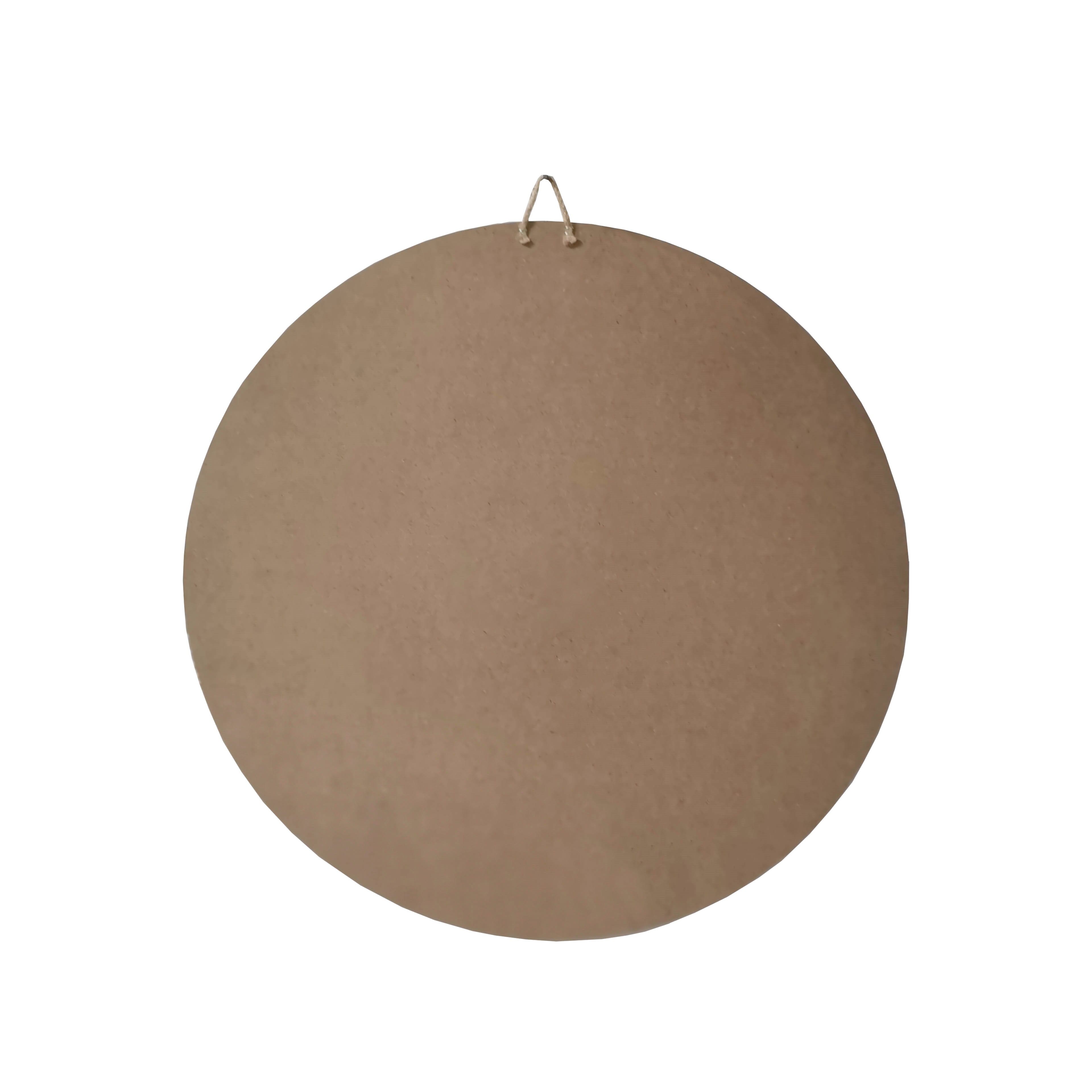 18&#x22; Greywashed Round Plaque by Make Market&#xAE;