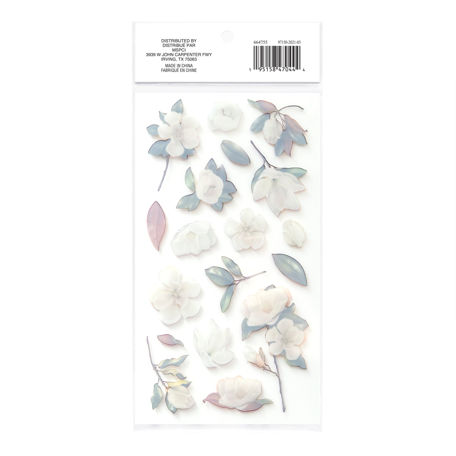 12 Pack: Magnolia Dimensional Stickers by Recollections™