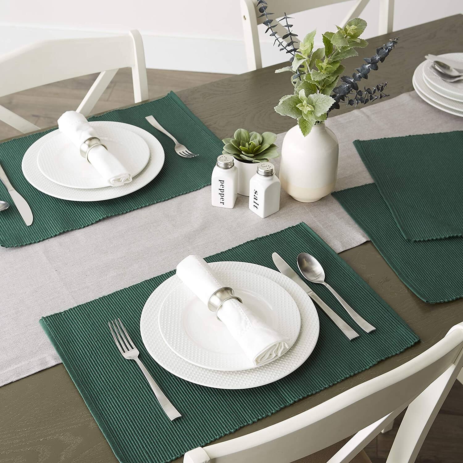 DII® Ribbed Cotton Placemats, 6ct. Michaels