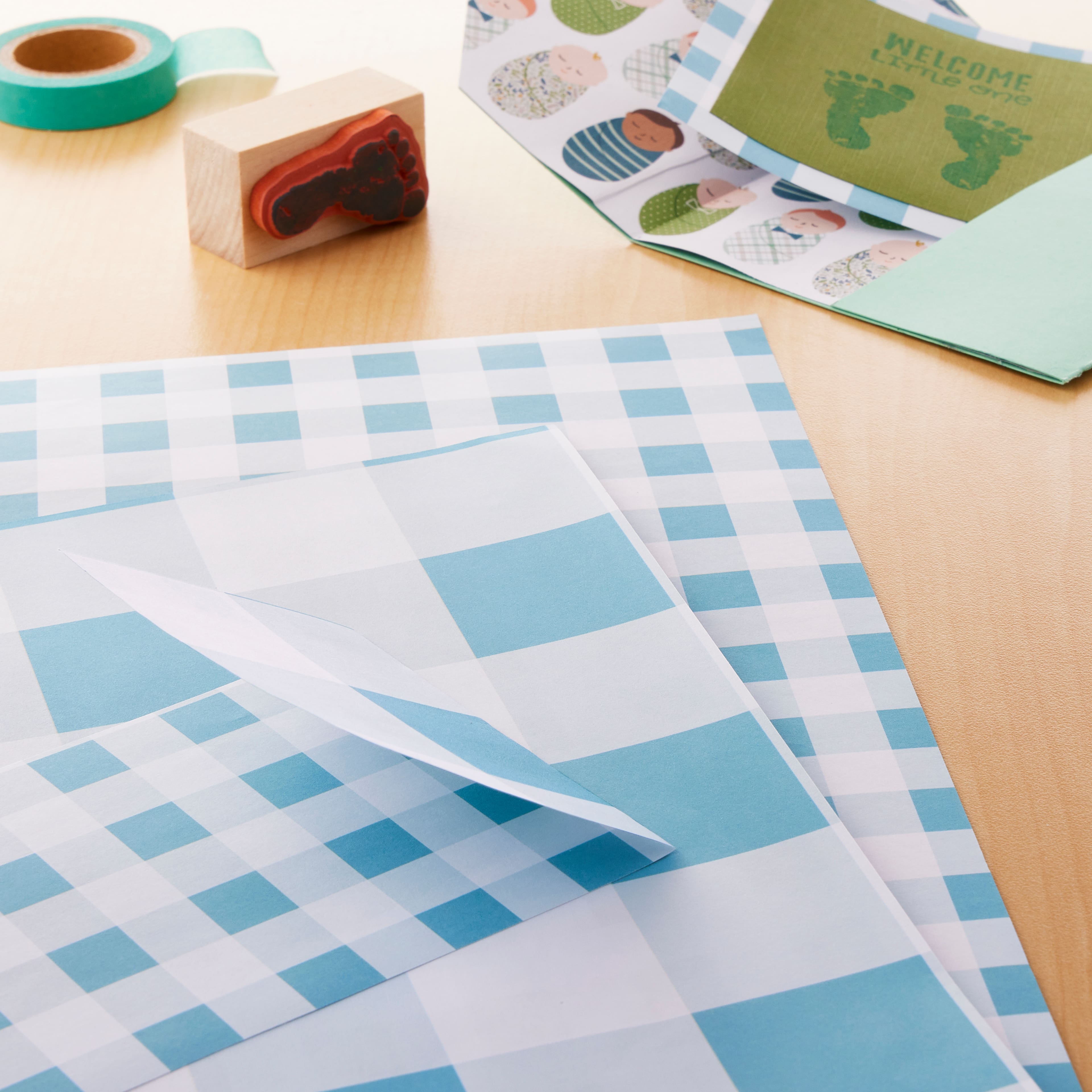 Buffalo Plaid Double-Sided Cardstock by Recollections&#x2122;, 12&#x22; x 12&#x22;