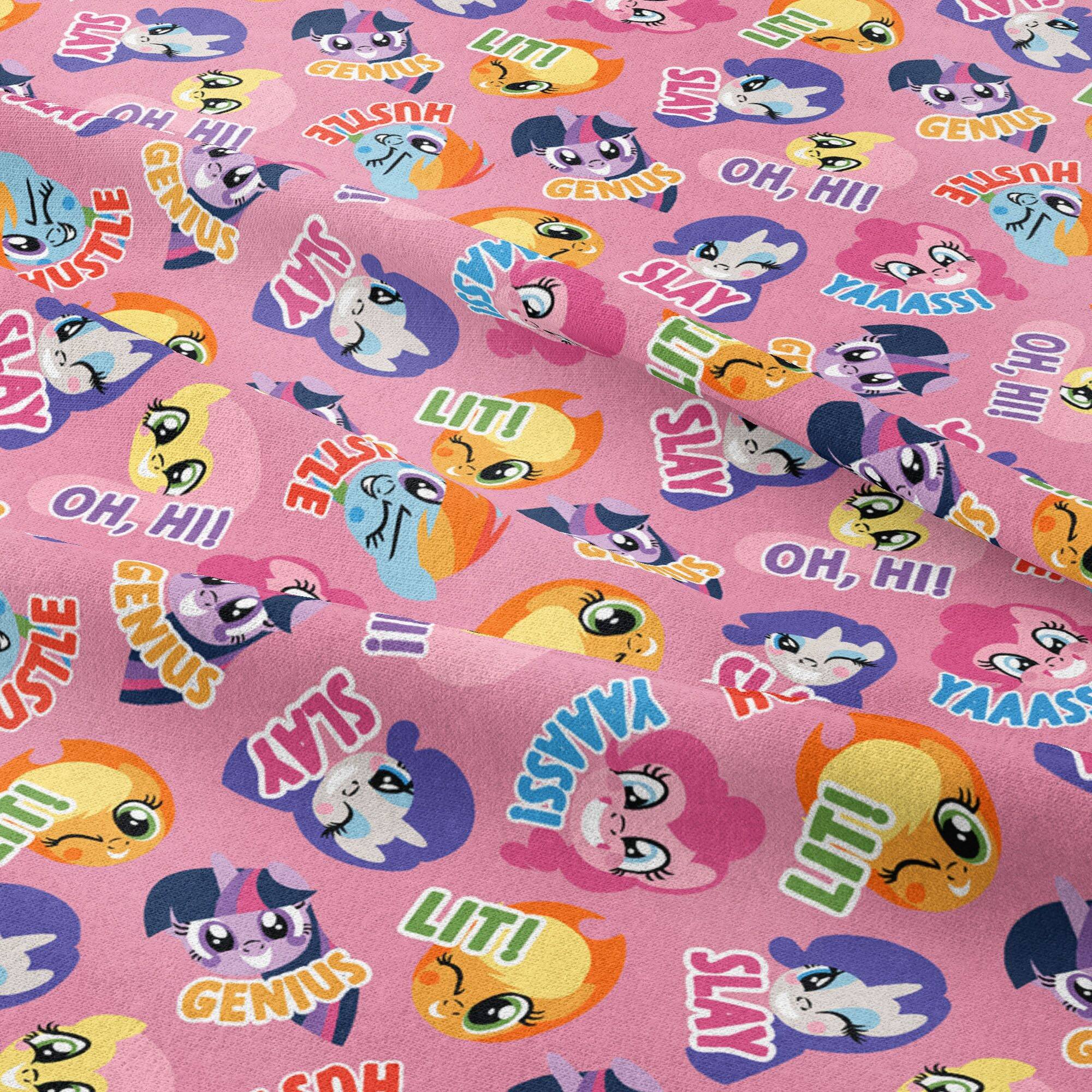 Camelot Fabrics My Little Pony Toss Cotton Precut Fabric Bundle