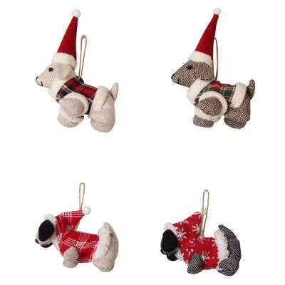 Assorted Fabric Christmas Dog Ornament by Ashland® | Michaels
