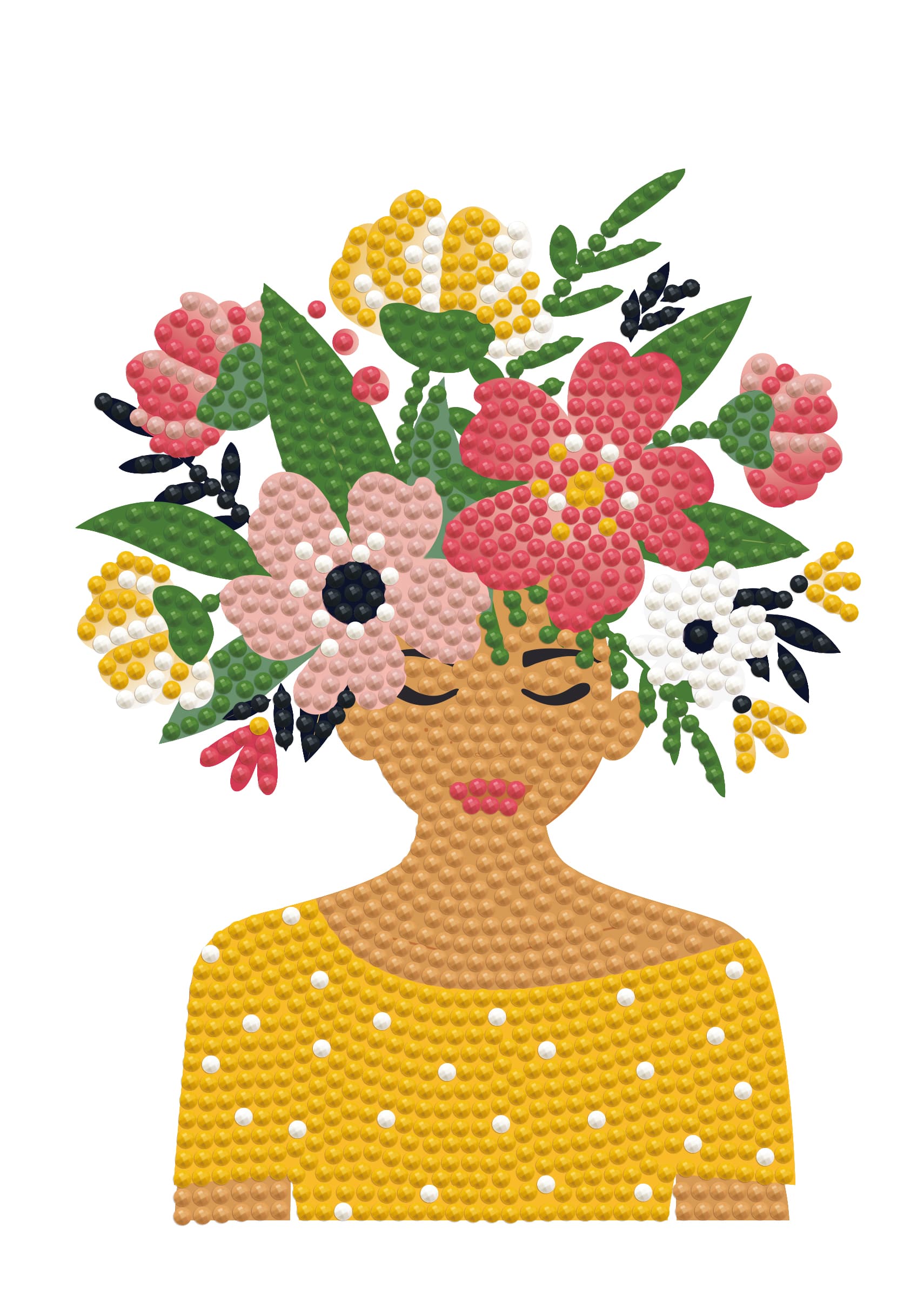 Diamond Dotz® Flower Hat Iron-On 'n' Dot Kit