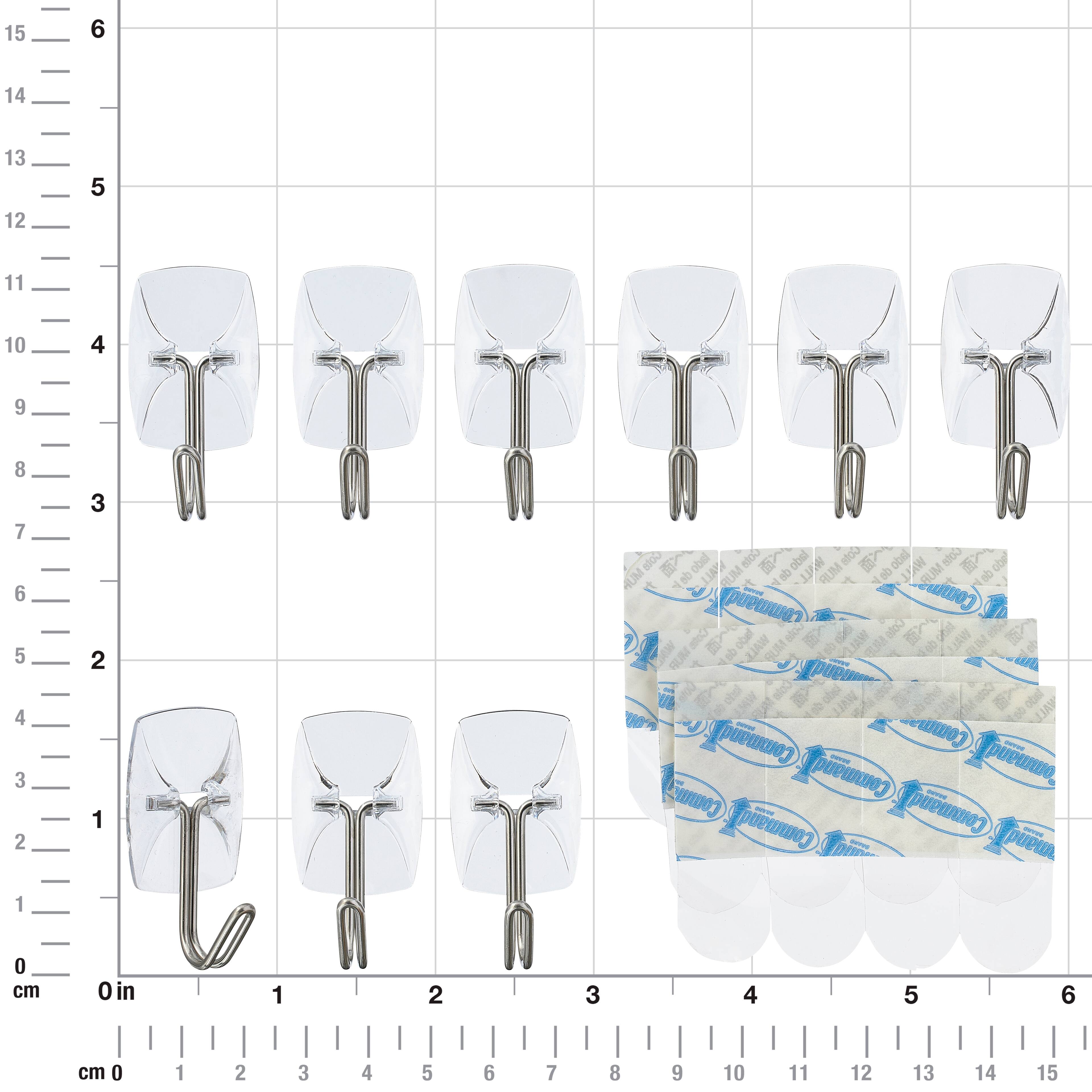 12 Packs: 9 ct. (108 total) Command® Small Clear Wire Hooks