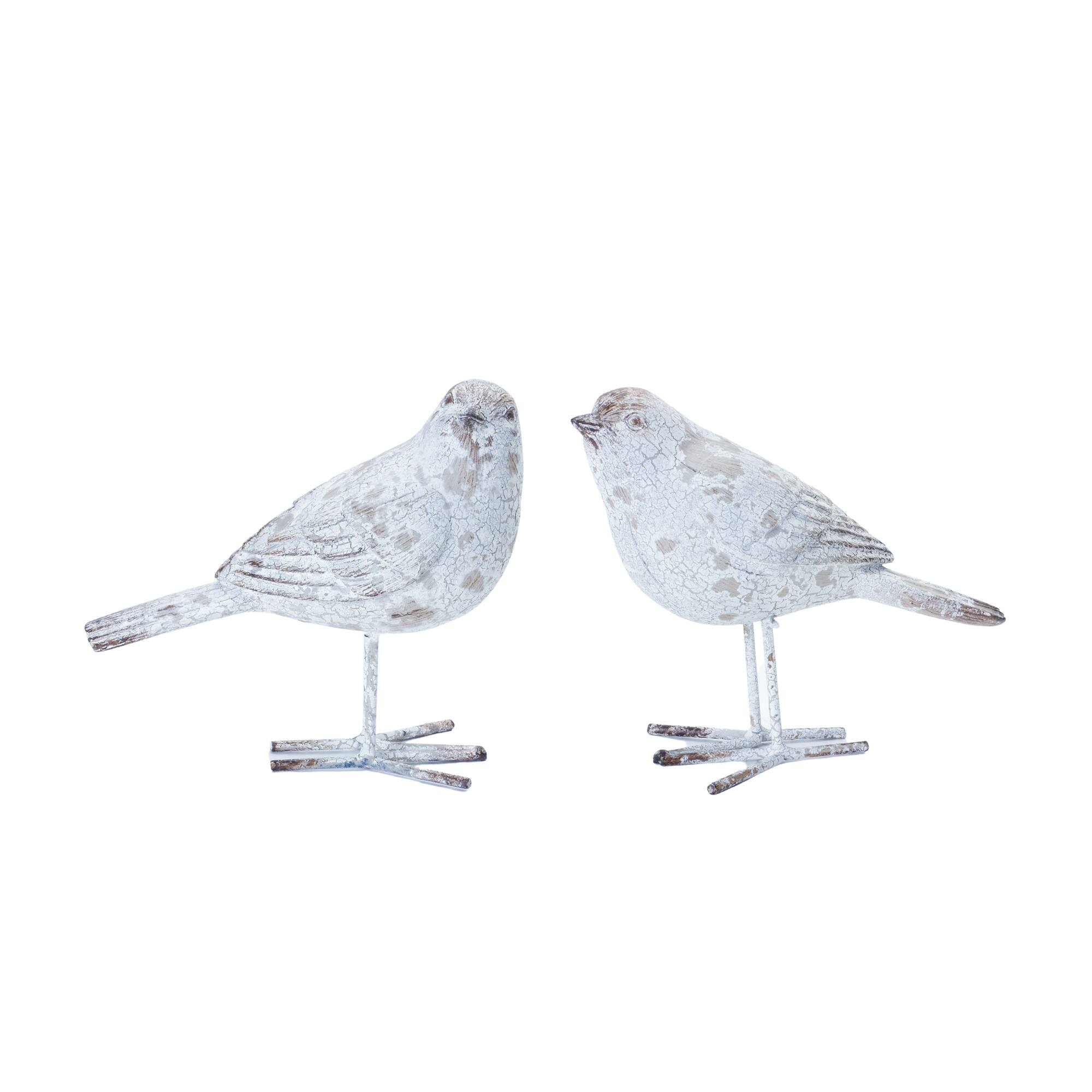 5.5&#x22; Weathered Bird Figurine Set