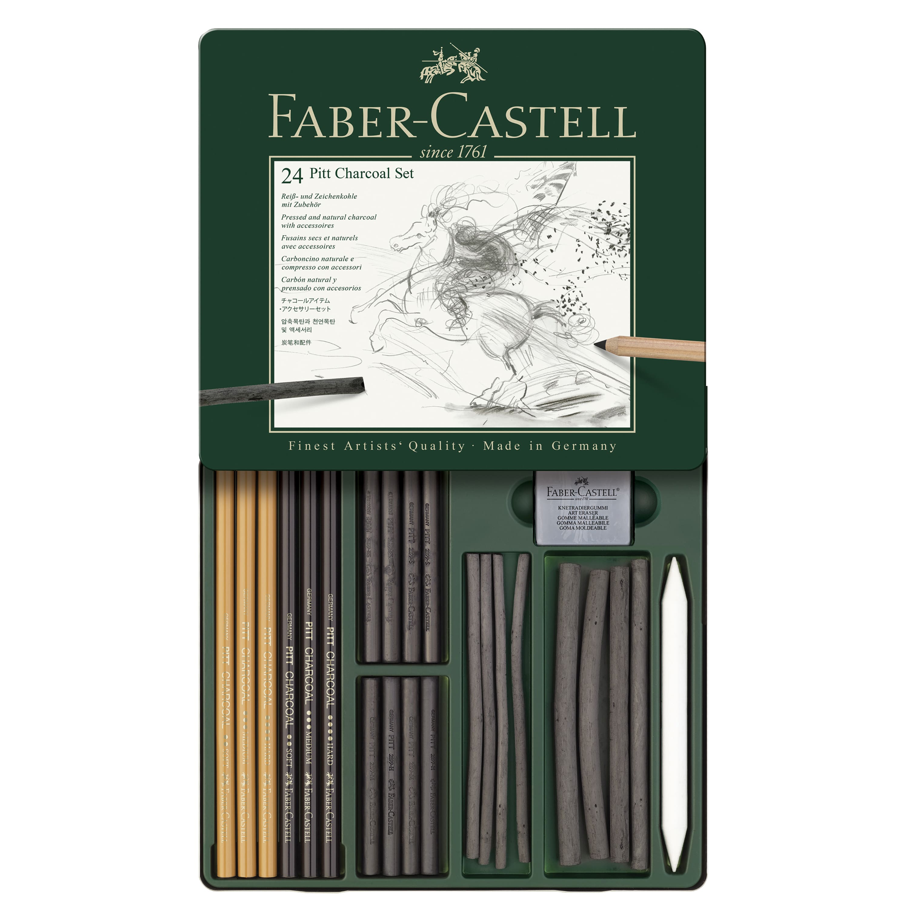 Faber-Castel Pitt Charcoal 24-Piece Set