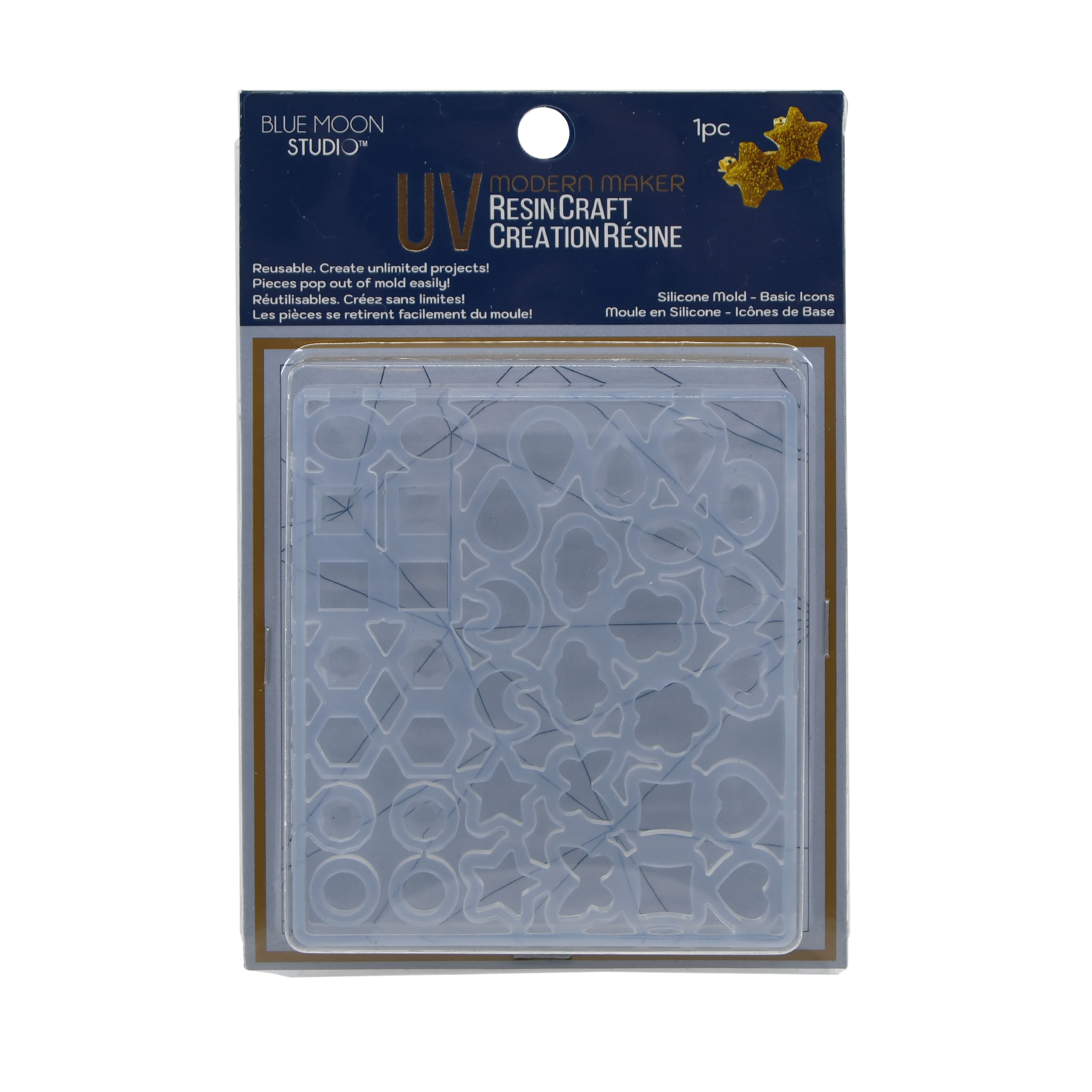 Blue Moon Studio™ UV Resin Craft Basic Icons Mold