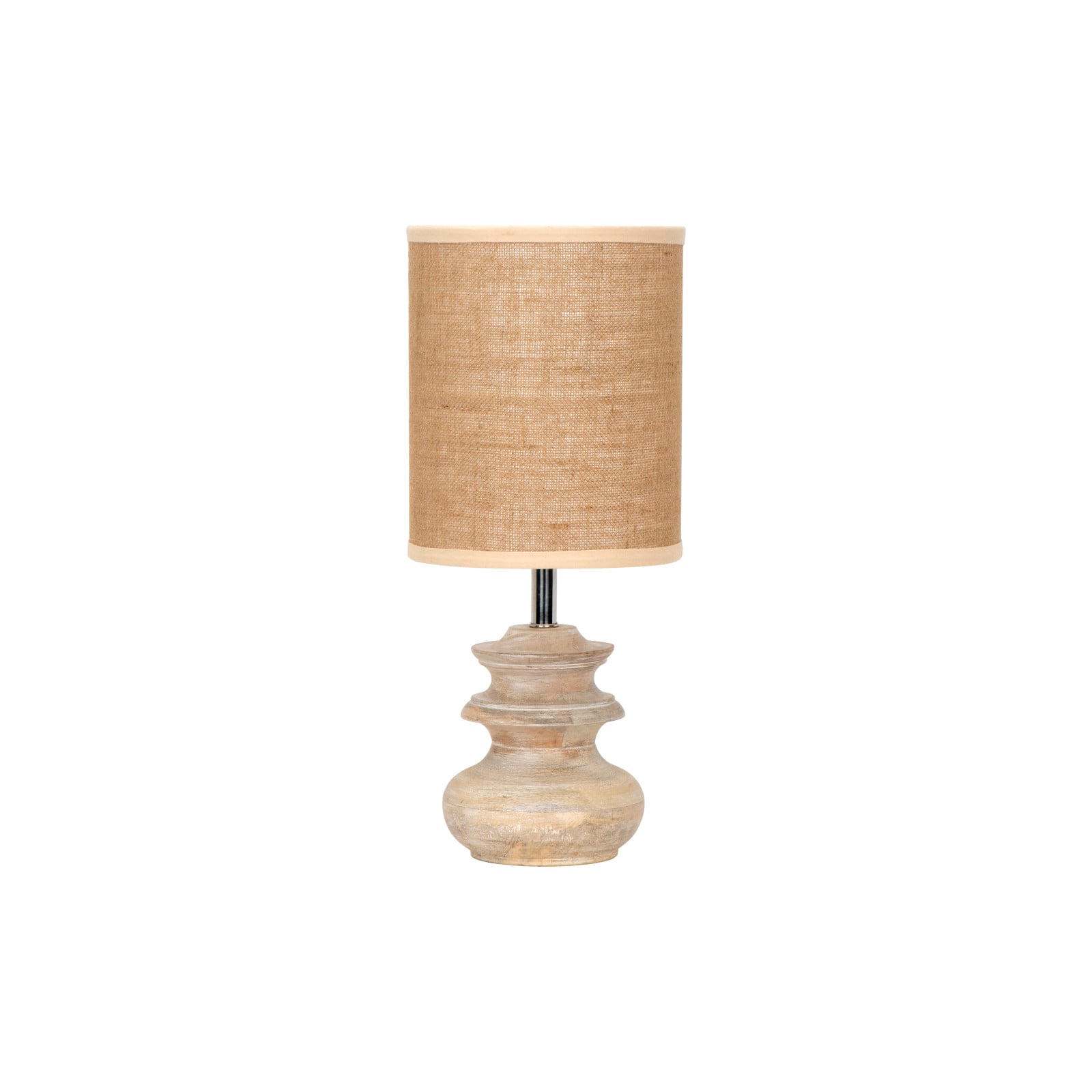 Hello Honey&#xAE; Bleached Mango Wood Table Lamp with Jute Shade