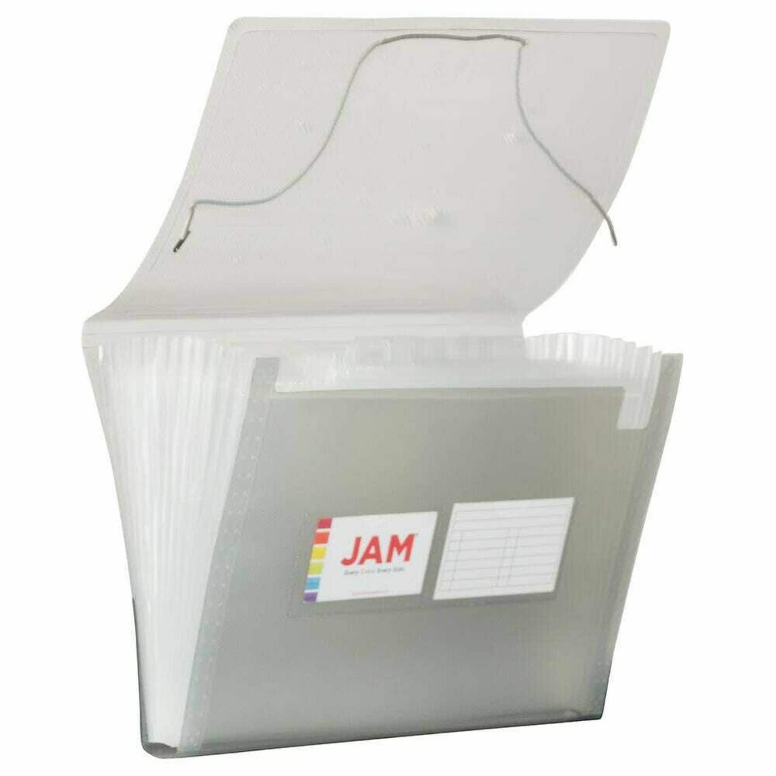 JAM Paper 9" x 13" 13-Pocket Expanding File, 2ct.
