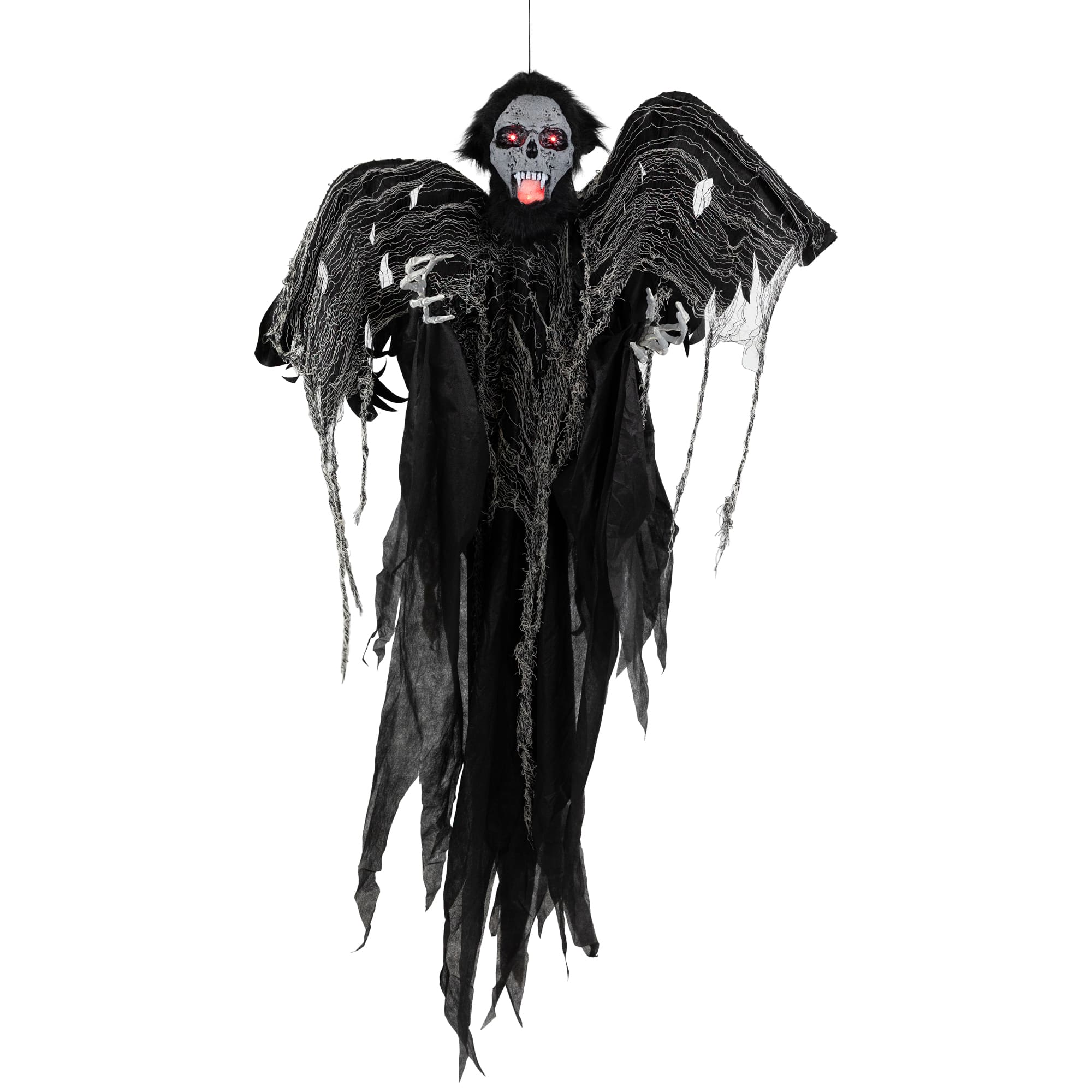 5ft. Animated Hanging Zombie Vampire with Lights &#x26; Sound Halloween Decoration