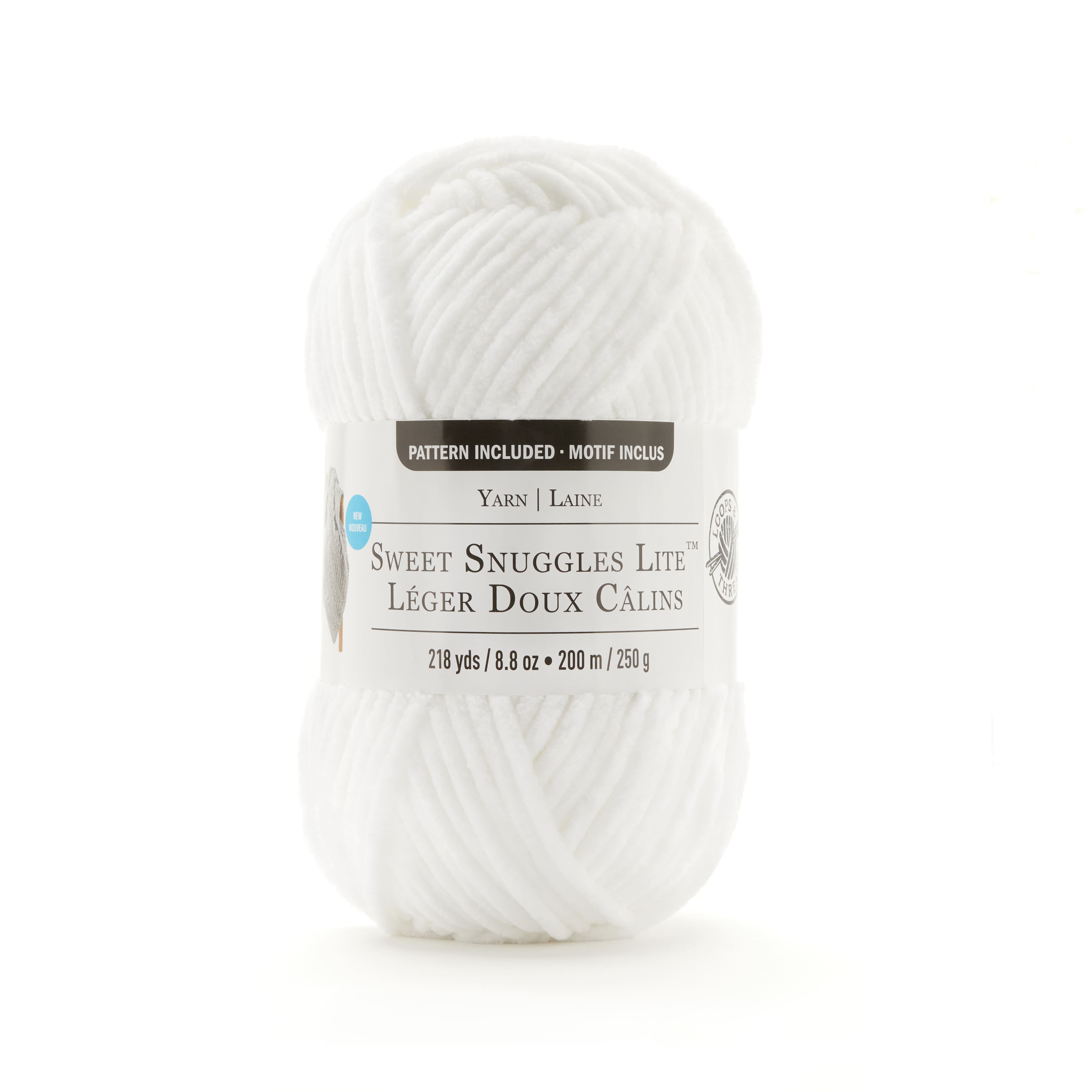 Sweet Snuggles Lite Yarn by Loops & Threads - Solid Color Yarn for