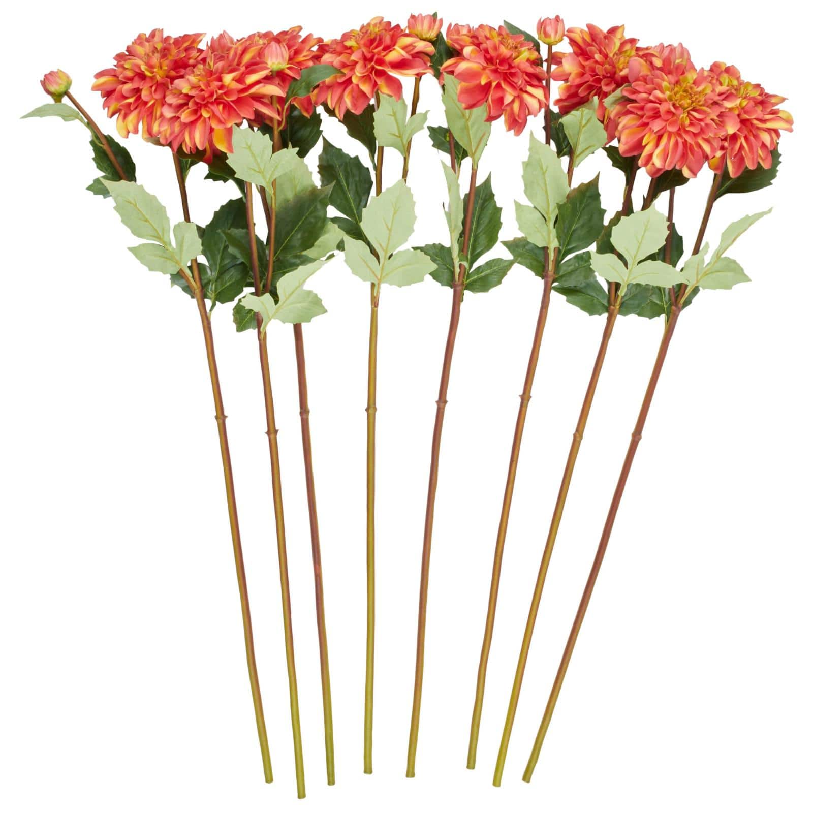 30" Red Dahlia Artificial Flower Stem, 8ct.