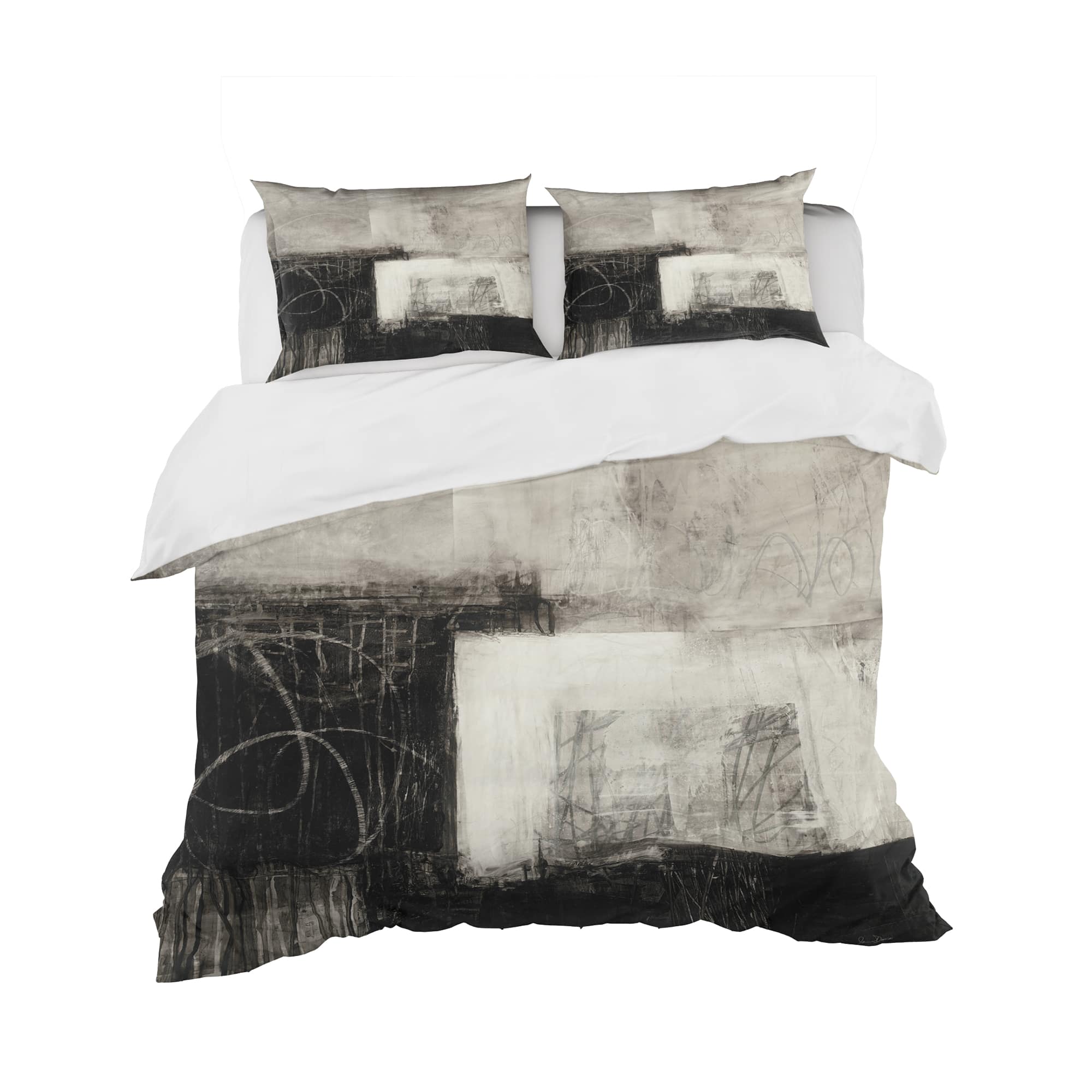 Designart &#x27;A Geometric Day II&#x27; Geometric Bedding Set - Duvet Cover &#x26; Shams