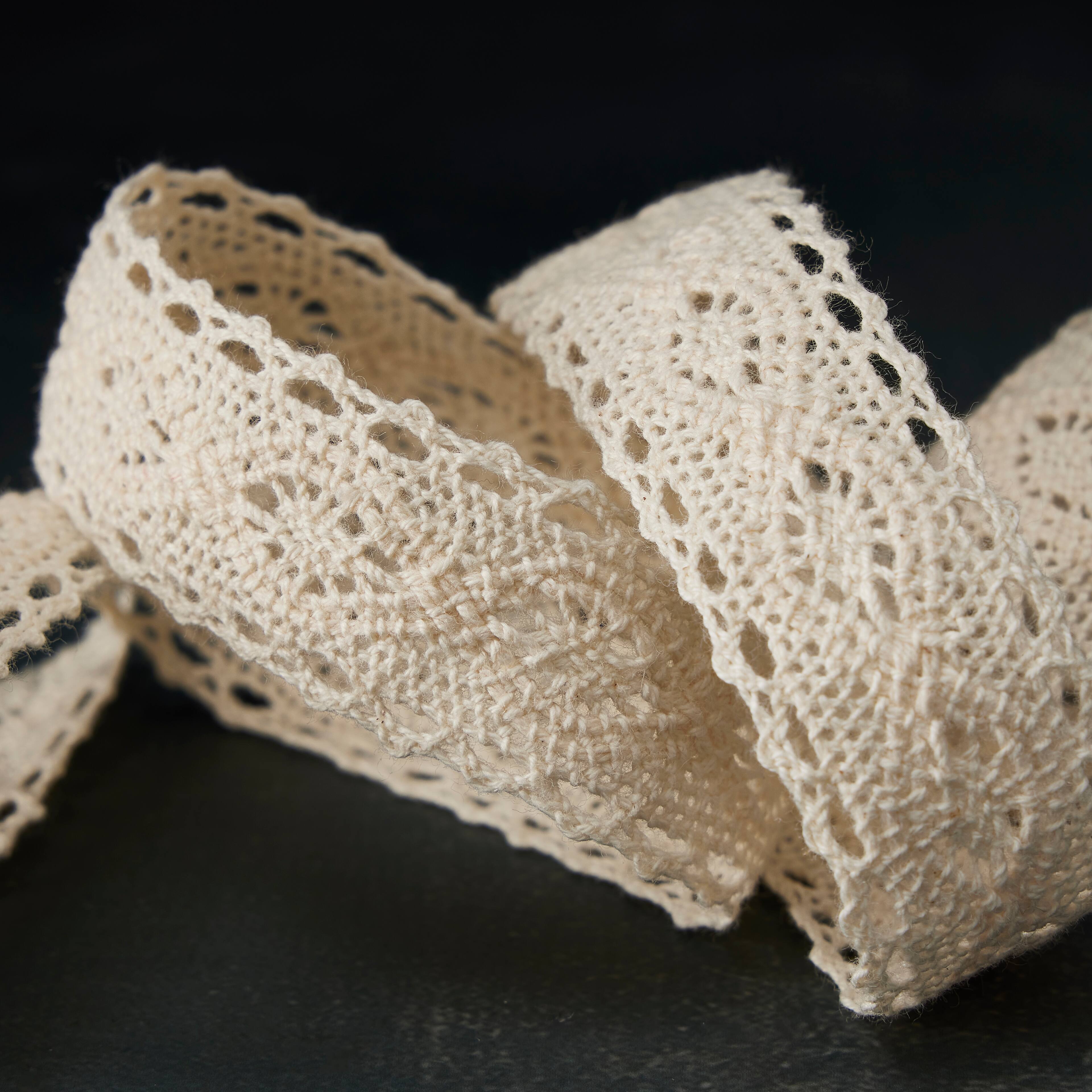 12 Pack: 1&#x22; x 2yd. Lace Trim Ribbon by Celebrate It&#xAE;