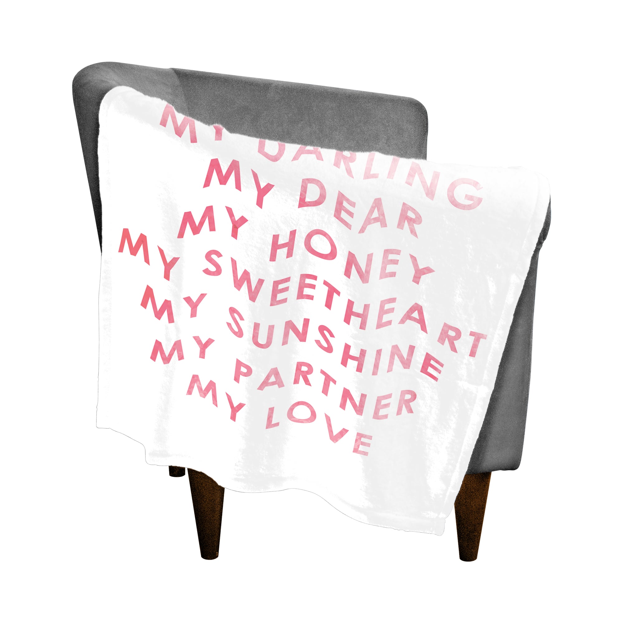 My Darling My Love Throw Blanket